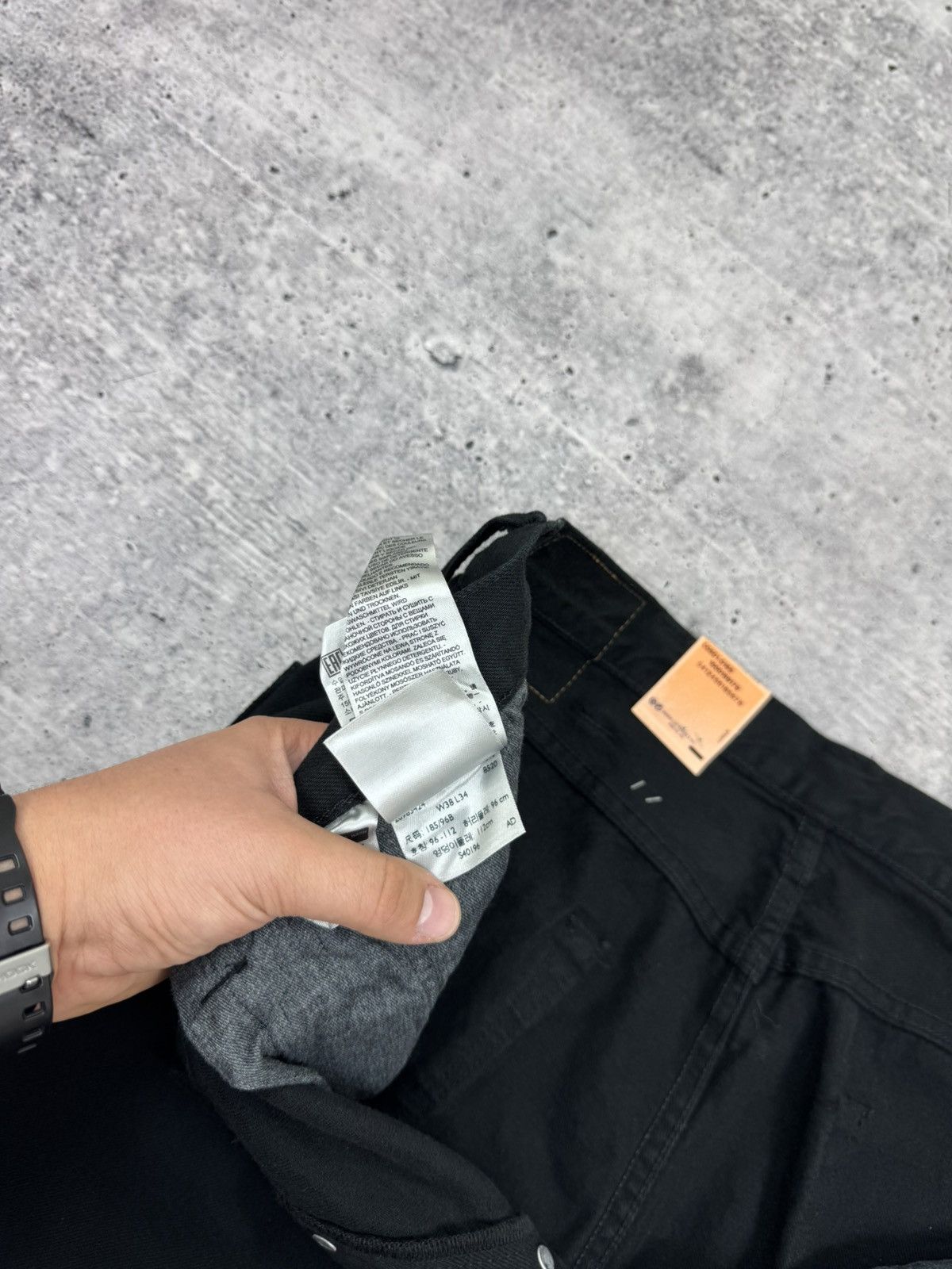 Levi's Vintage Levi’s 501 Straight Fit Black Denim Jeans Trousers Size US 38 / EU 54 - 15 Thumbnail