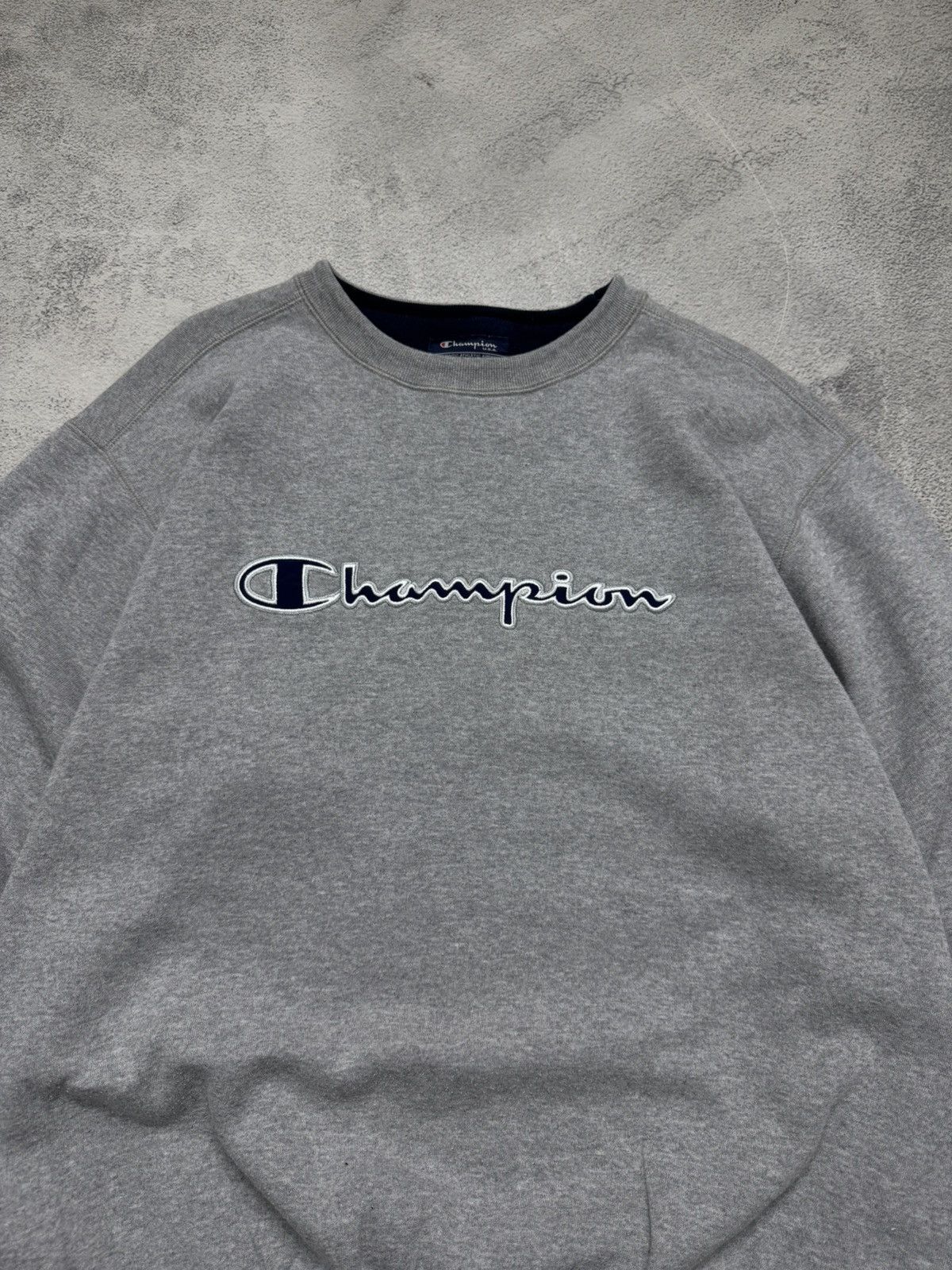 Champion Vintage Y2k Champion Spell Out Big Logo Sweatshirt 90’s Size US XL / EU 56 / 4 - 2 Thumbnail