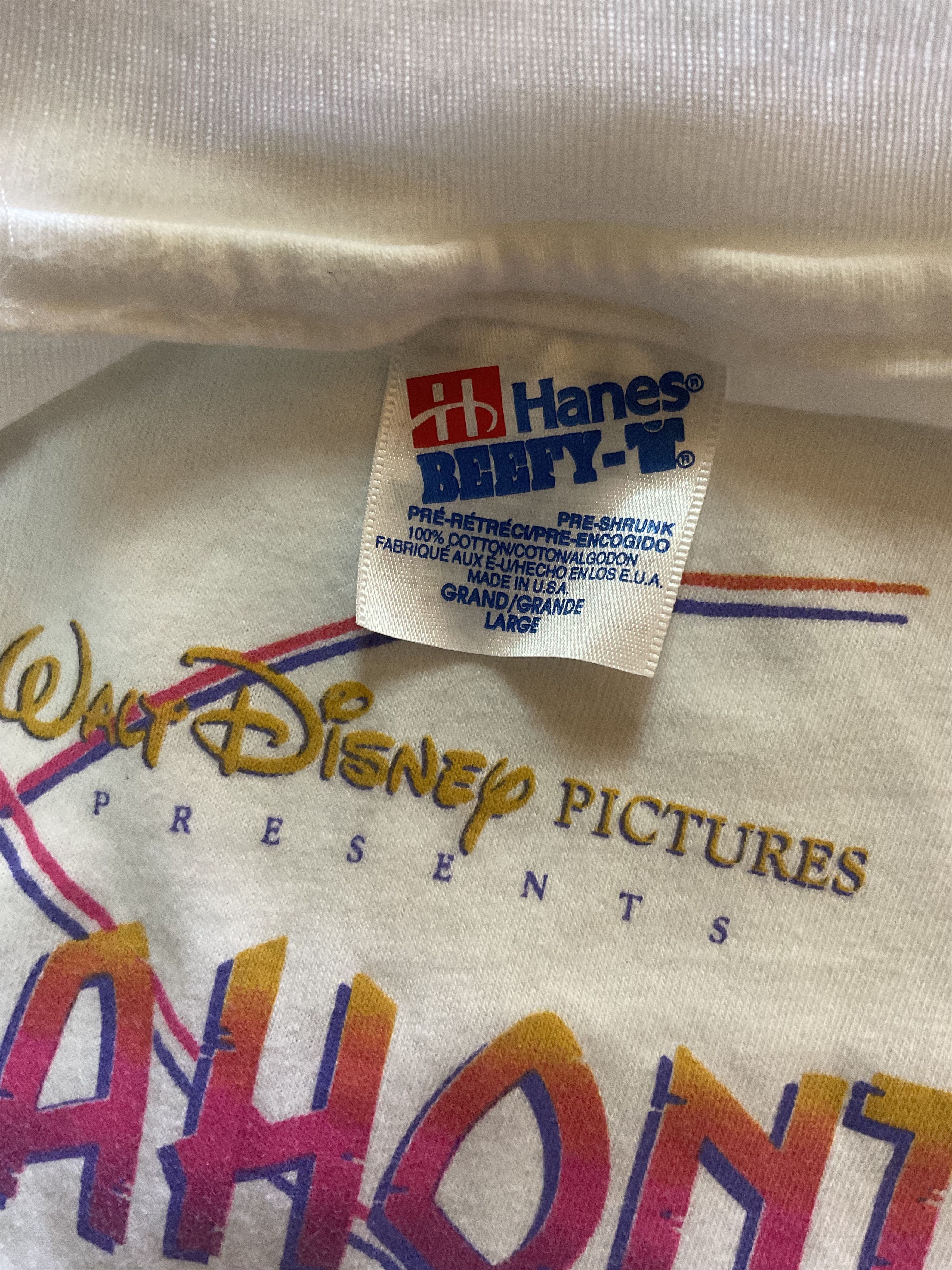Disney Vintage 90s Pocahontas 1995 film T-Shirt Walt Disney Size US L / EU 52-54 / 3 - 4 Thumbnail