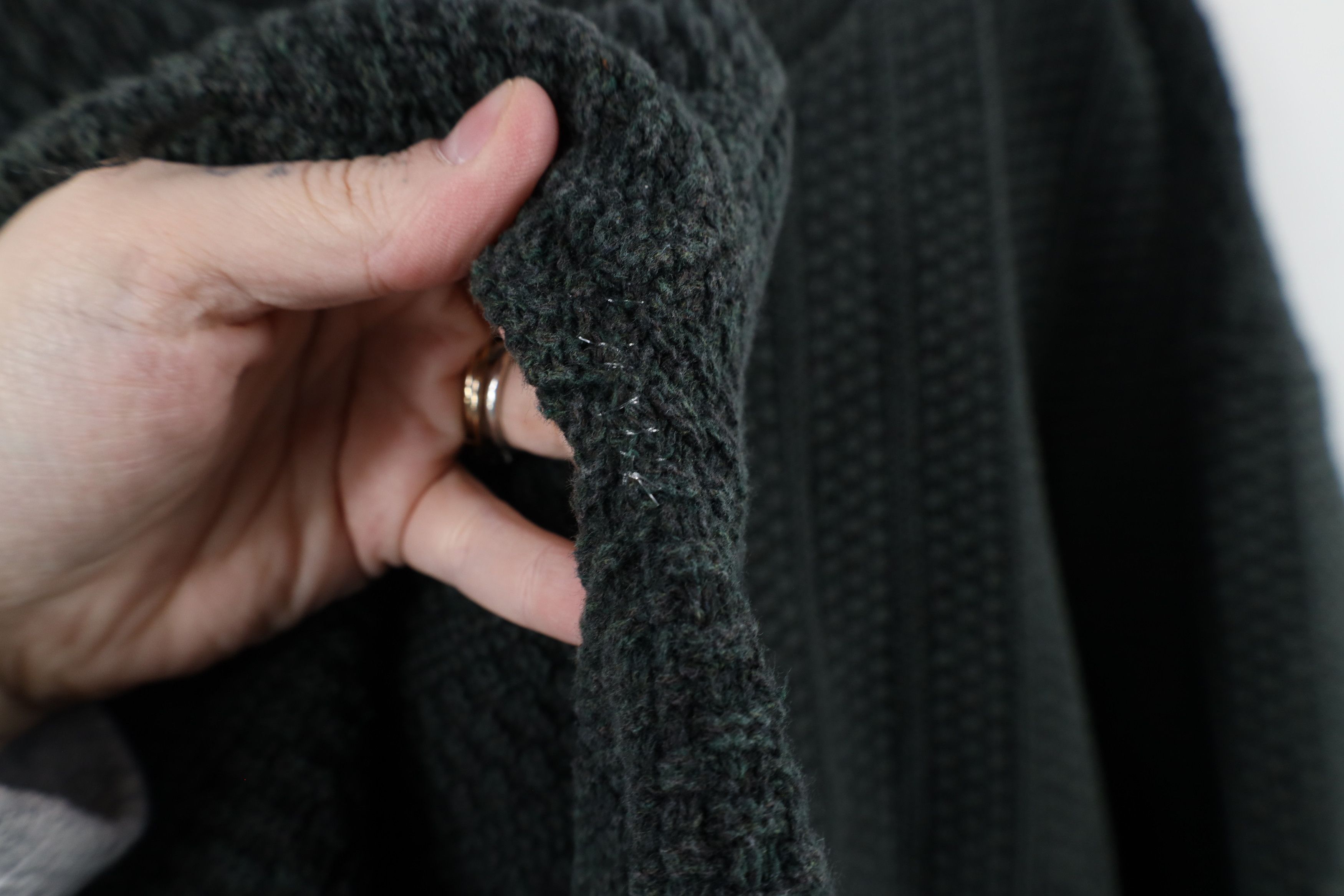Vintage Vintage 90s Streetwear Knit Crewneck Sweater Green USA Size US XL / EU 56 / 4 - 6 Thumbnail