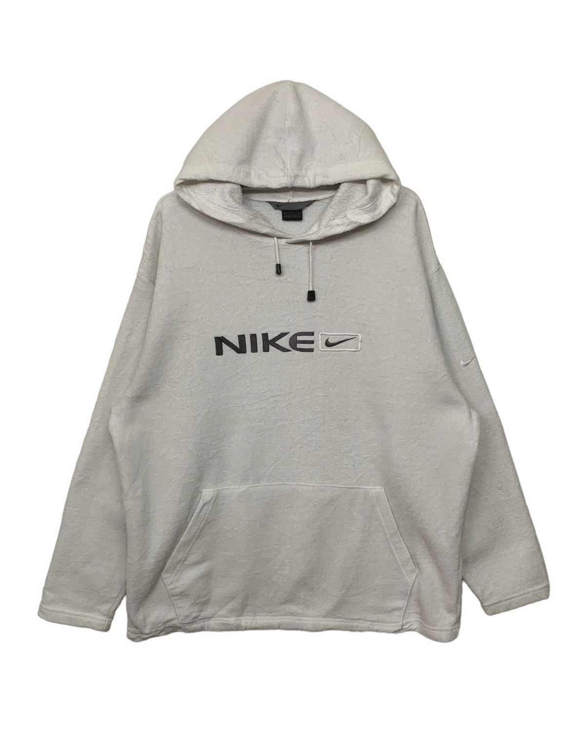 Hotsell Vintage Y2K Nike Center Swoosh Check Embroidery Embroidered Essential Hoodie