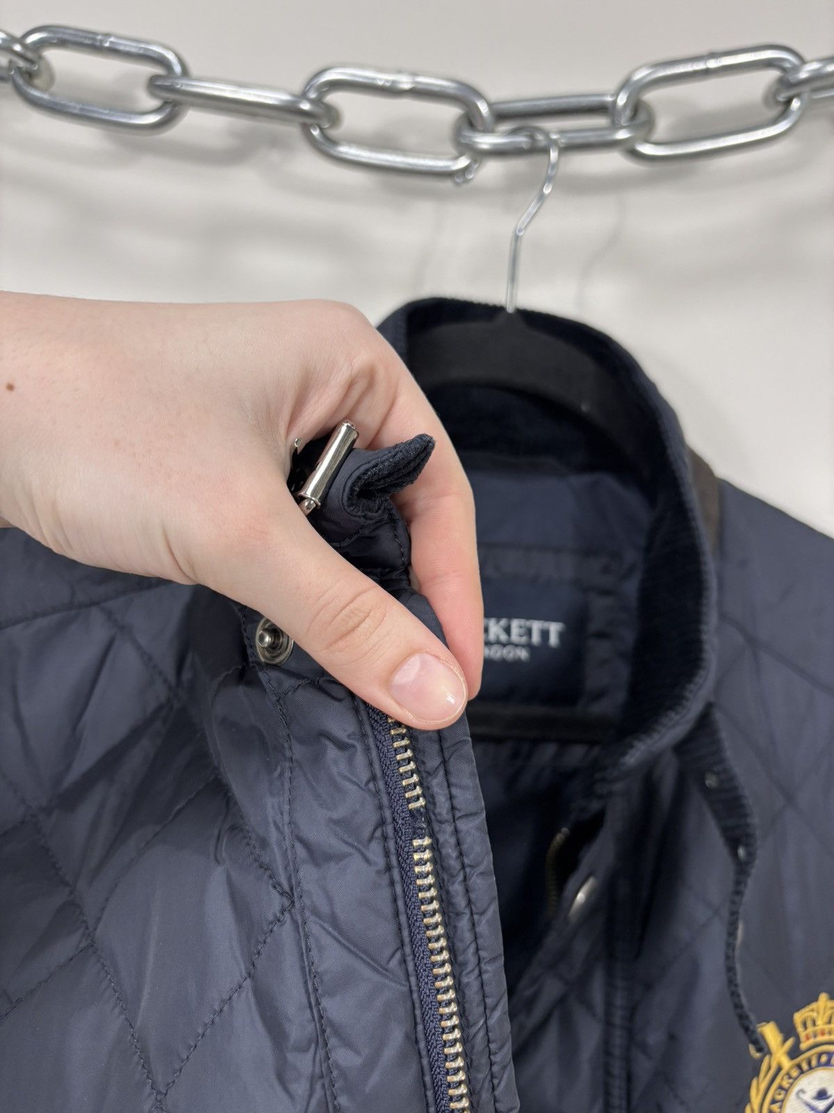 Hackett Hackett London Men’s Navy Blue Quilted Vest Gilet Jacket Size US M / EU 48-50 / 2 - 12 Thumbnail