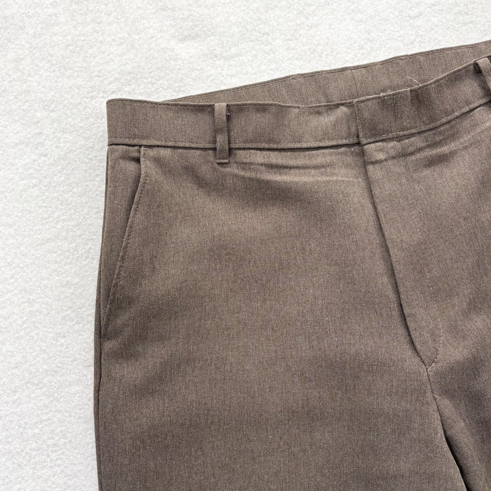Levi's VINTAGE Levi's Action Slacks Dress Pants Mens 36x30 Brown 90s Dacron Polyester Slacks Dress Pants Mens Brown 90s Size US 36 / EU 52 - 3 Thumbnail