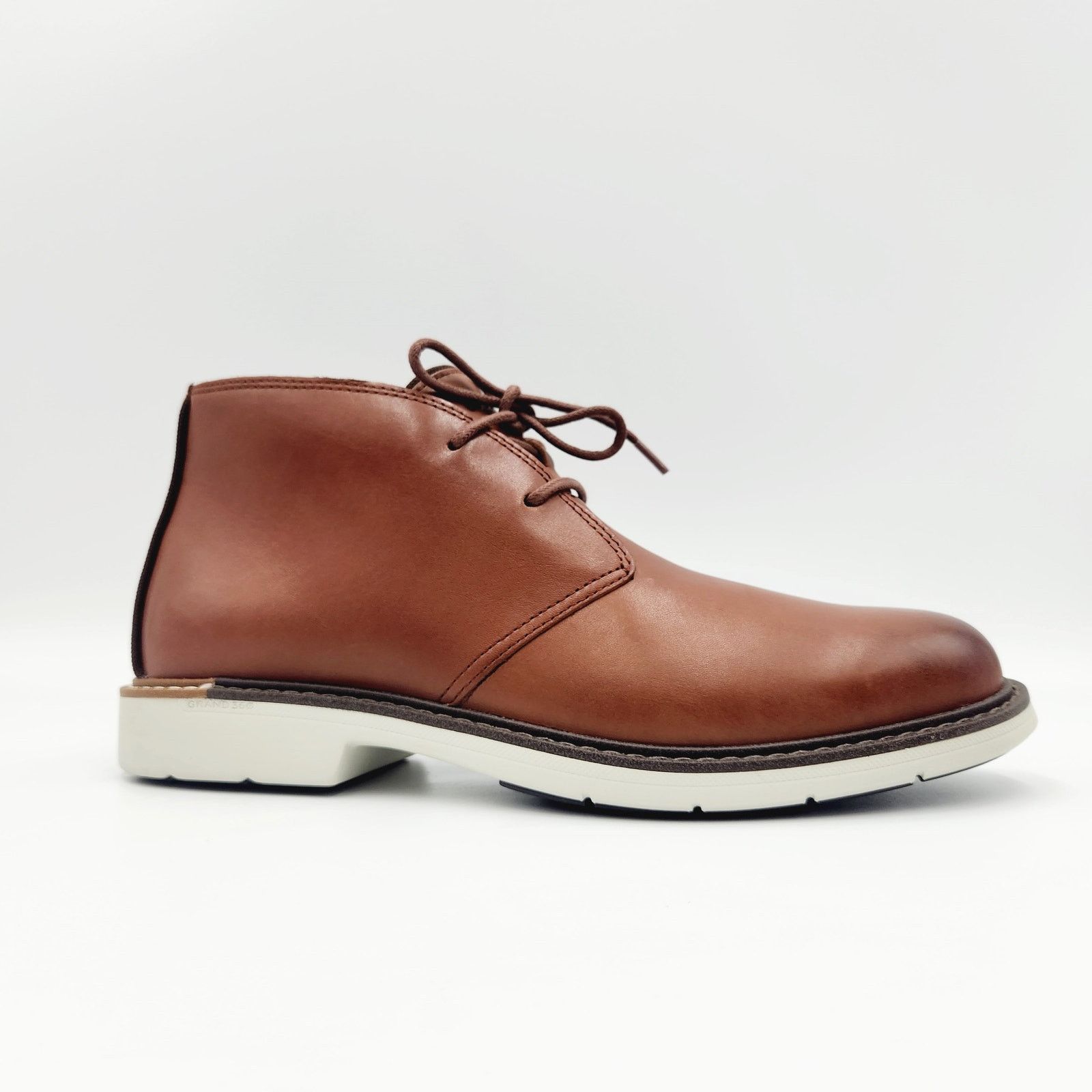 image of Cole Haan Men's Brown Leather Chukka Boots Size 7.5M