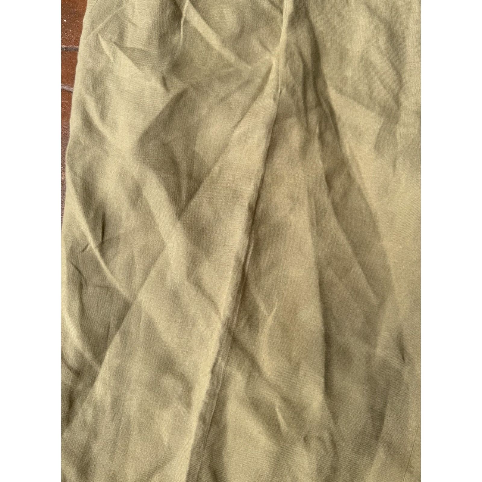 Ermenegildo Zegna VINTAGE Ermenegildo Zegna Pure Linen Dress Pants Mens 46x27 Beige Linen Dress Pants Mens 46 27 Straight Cuffed Zegna Pants Size US 30 / EU 46 - 5 Thumbnail