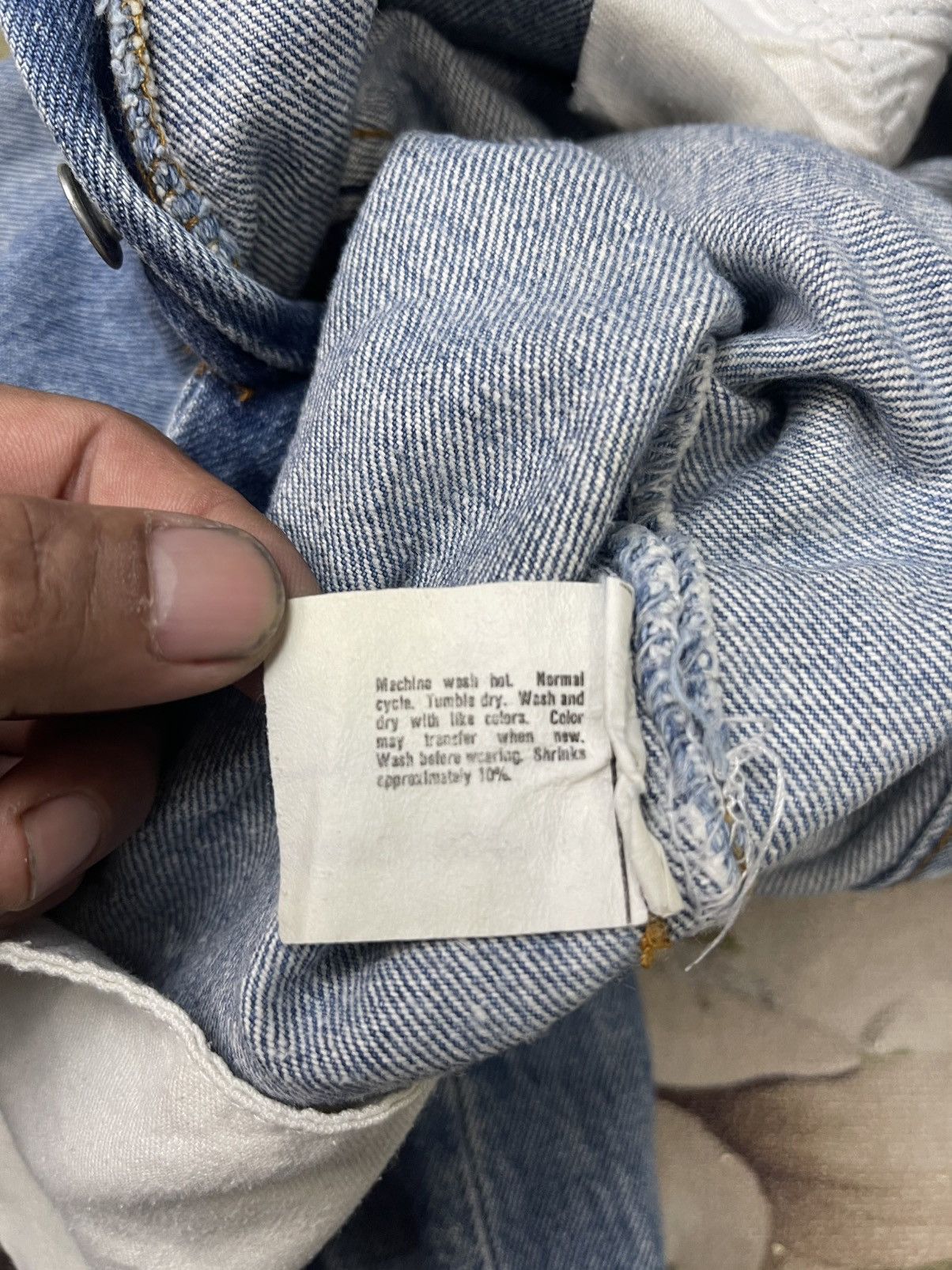 Levi's Vintage 80’s Levi’s 501 Straight Cut Jeans Size US 28 / EU 44 - 15 Thumbnail