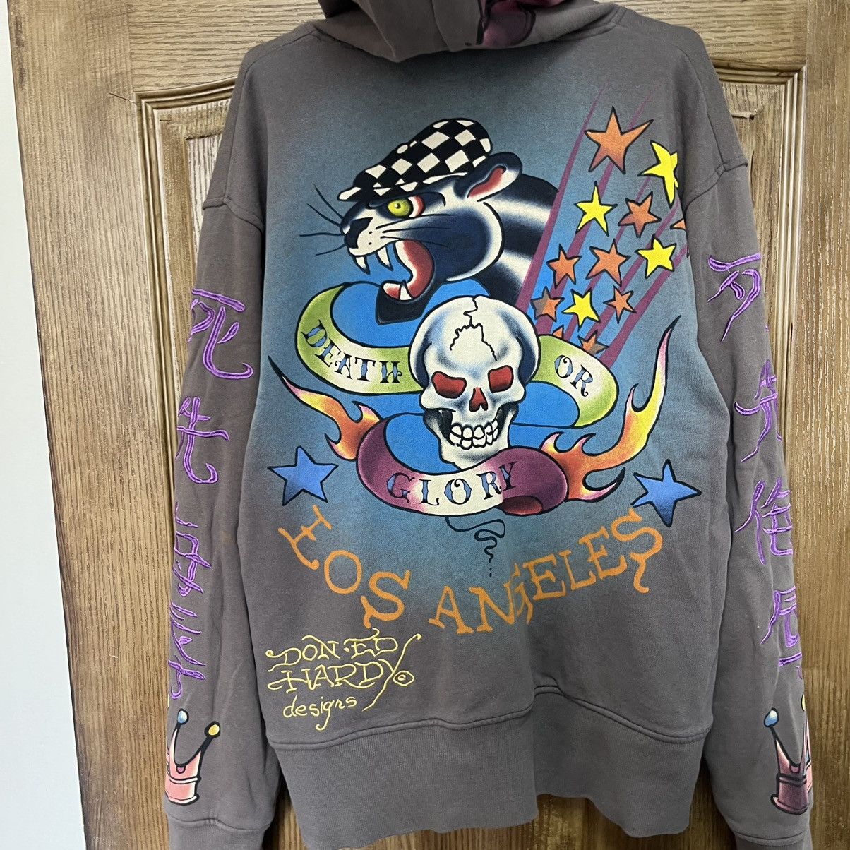Ed Hardy Ed Hardy Zip-Hoodie Dog Big Logo Y2K Size US M / EU 48-50 / 2 - 11 Thumbnail