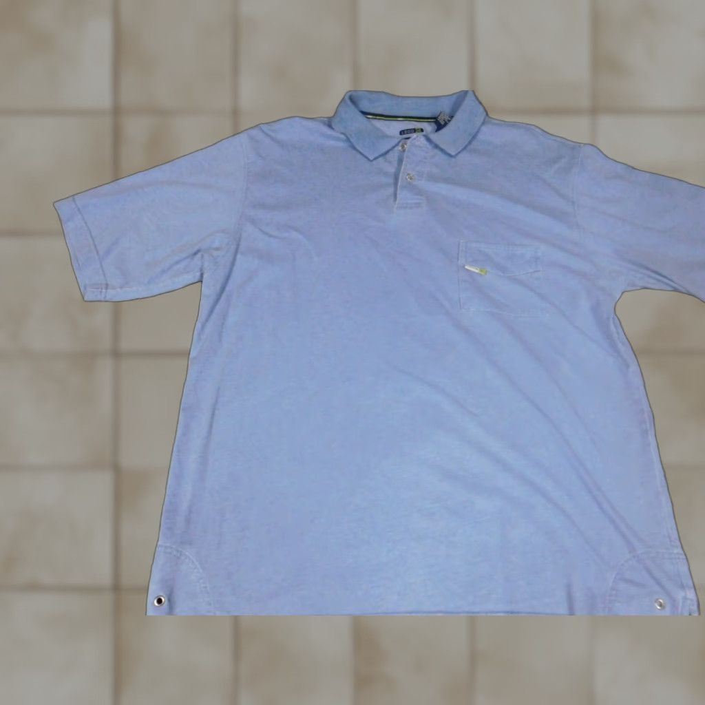 Izod Izod Polo Shirt Mens L Blue Comfort Button Classic Cotton Knit Short Sleeve Golf" Size US L / EU 52-54 / 3 - 1 Thumbnail