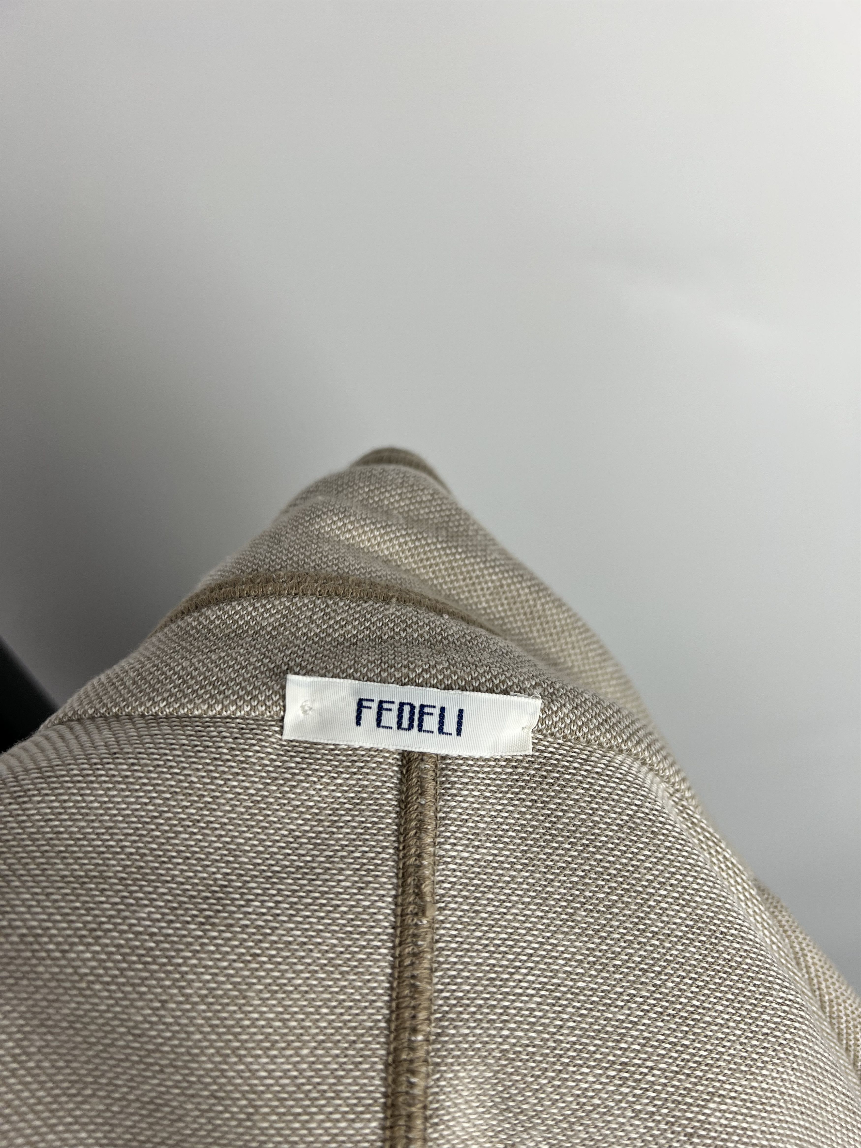 Fedeli Fedeli Women's Beige Cotton Cardigan Size IT50 Size XL / US 12-14 / IT 48-50 - 7 Thumbnail