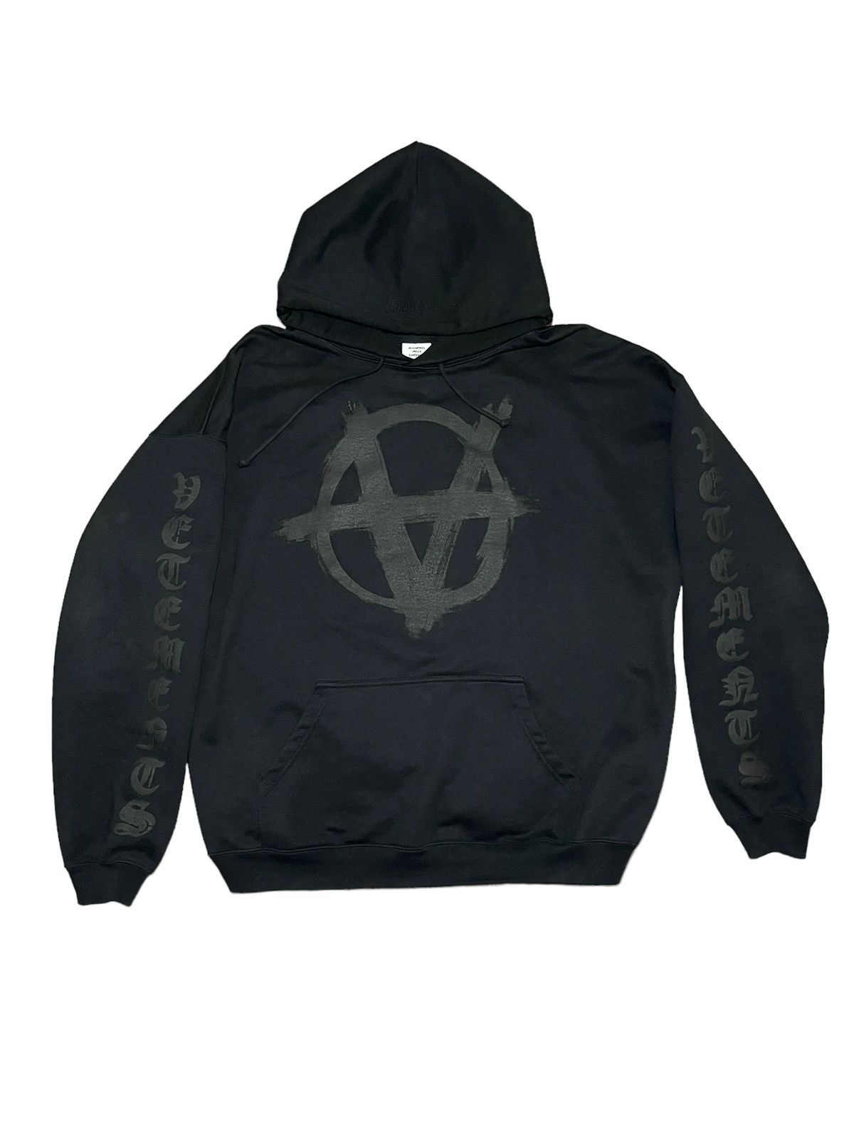 Vetements Vetements AW22 Double Anarchy Logo Hoodie | Grailed