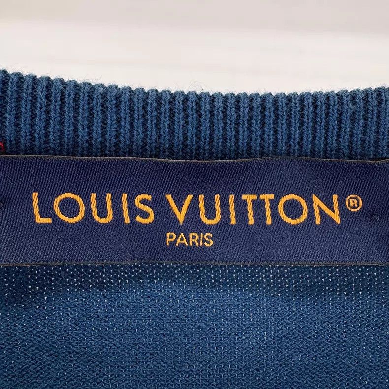 Louis Vuitton Louis Vuitton Blue water drop logo knitted short sleeve Size US XL / EU 56 / 4 - 6 Thumbnail
