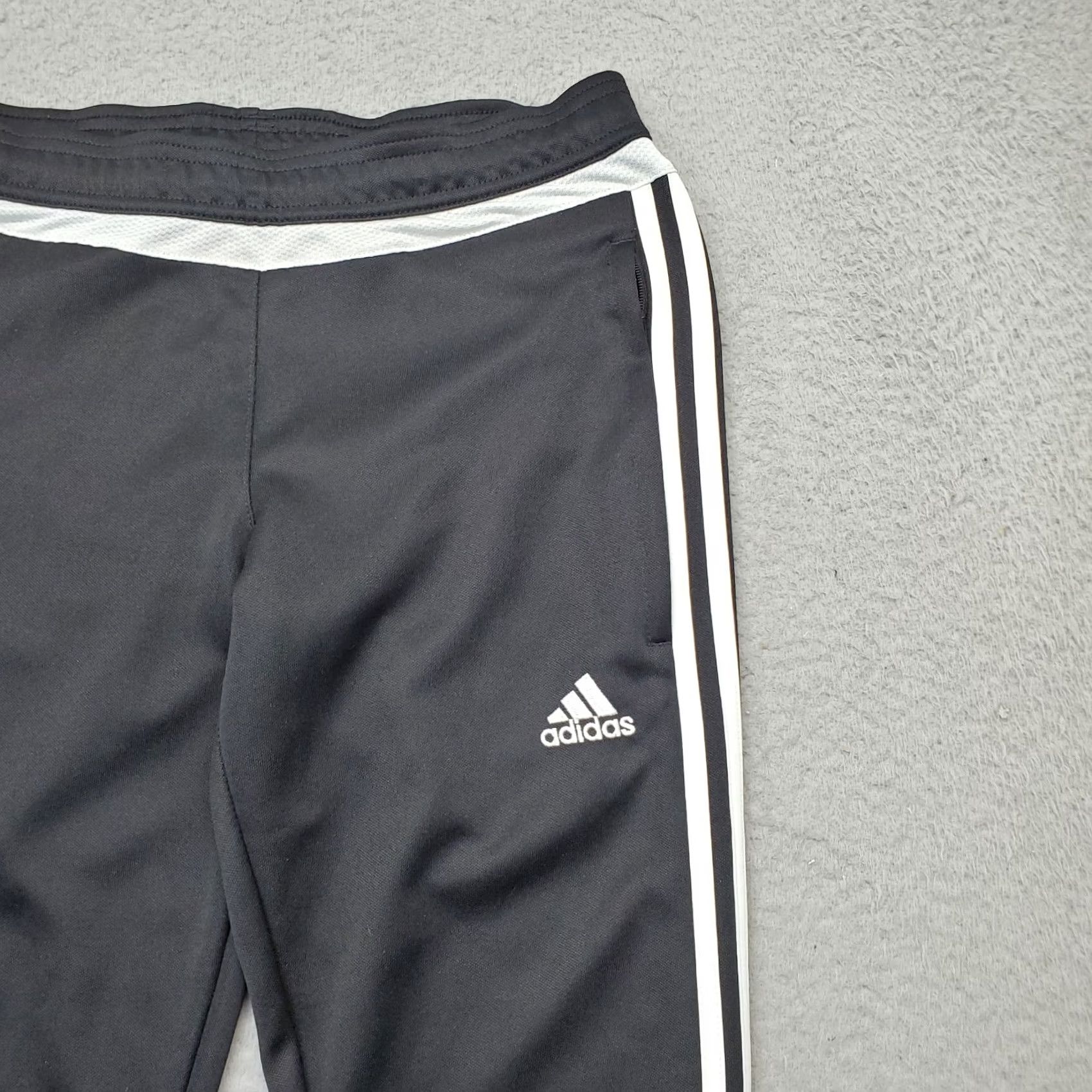 Adidas Adidas Climacool Track Pants Womens XS Black Two Stripes Athletic Pull On Ankle Zip Size 26" / US 2 / IT 38 - 3 Thumbnail