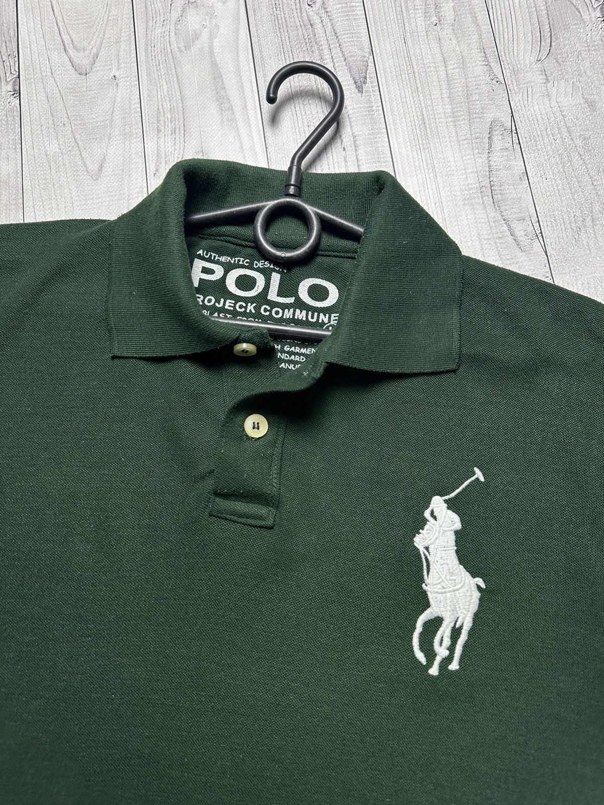 Polo Ralph Lauren × Vintage Vintage polo Ralph Lauren size S/M green logo Size US M / EU 48-50 / 2 - 2 Thumbnail