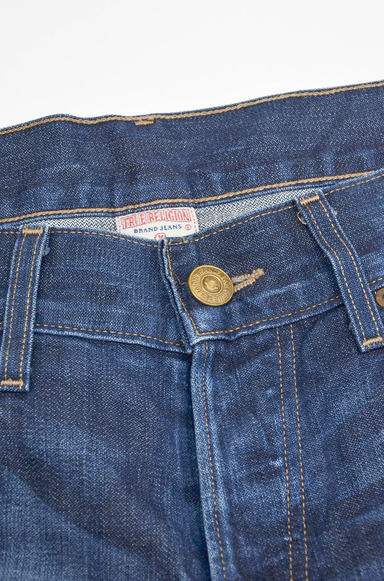 True Religion True Religion Rocco Made in USA Blue Denim Jeans - Size 33 Size US 33 - 5 Thumbnail
