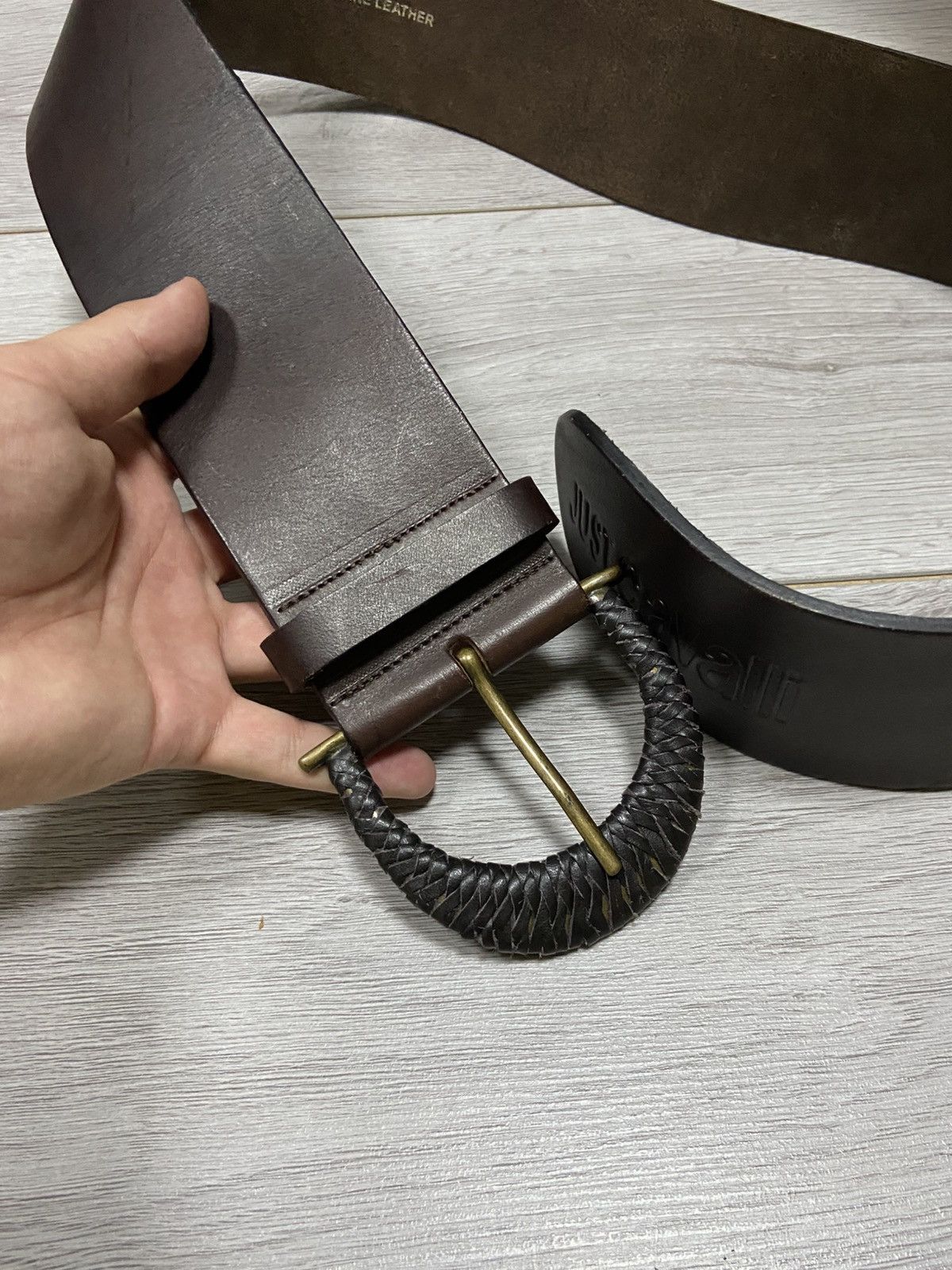 Just Cavalli Just Cavalli vintage leather wide belt Size ONE SIZE - 3 Thumbnail