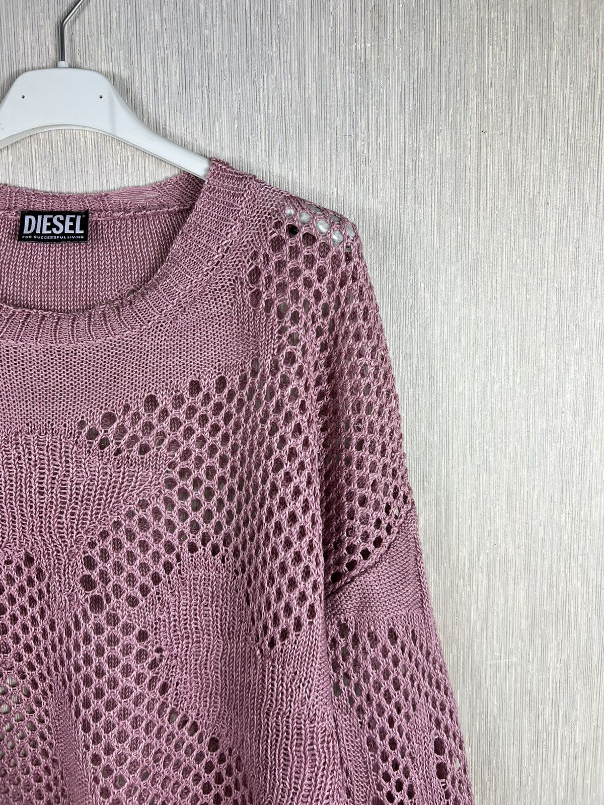Diesel Diesel distressed open knit thrashed sweater oversize spider Size XS / US 0-2 / IT 36-38 - 3 Thumbnail