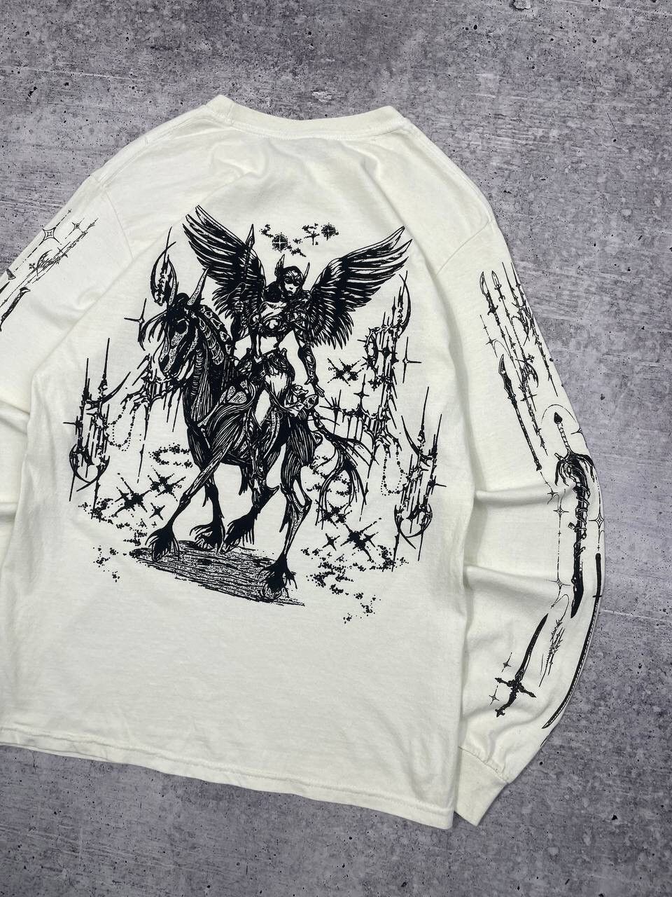 If Six Was Nine Crazy Valkyrae Skyfall Printed Long Sleeve Shirt Y2K Size US S / EU 44-46 / 1 - 6 Thumbnail