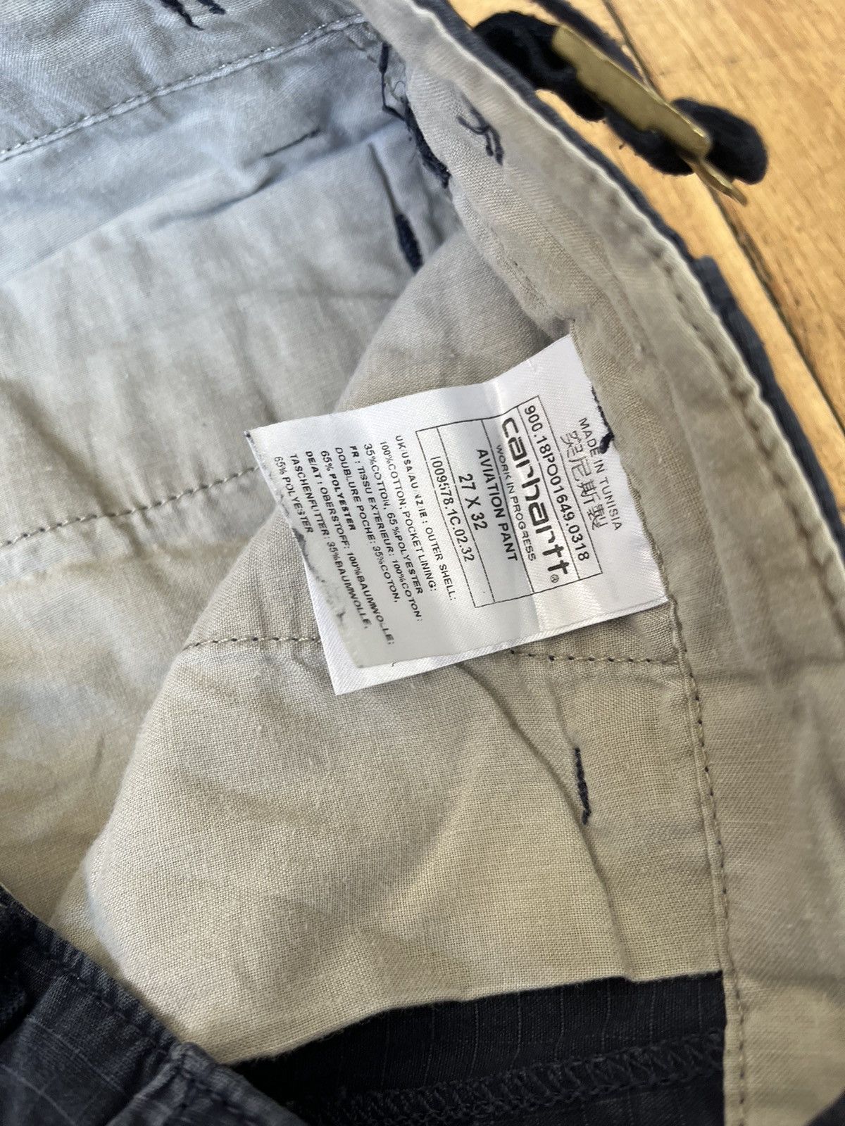 Carhartt Vintage Carhartt Wip Aviation Pants Cargo Workwear Y2K USA Size US 30 / EU 46 - 10 Thumbnail