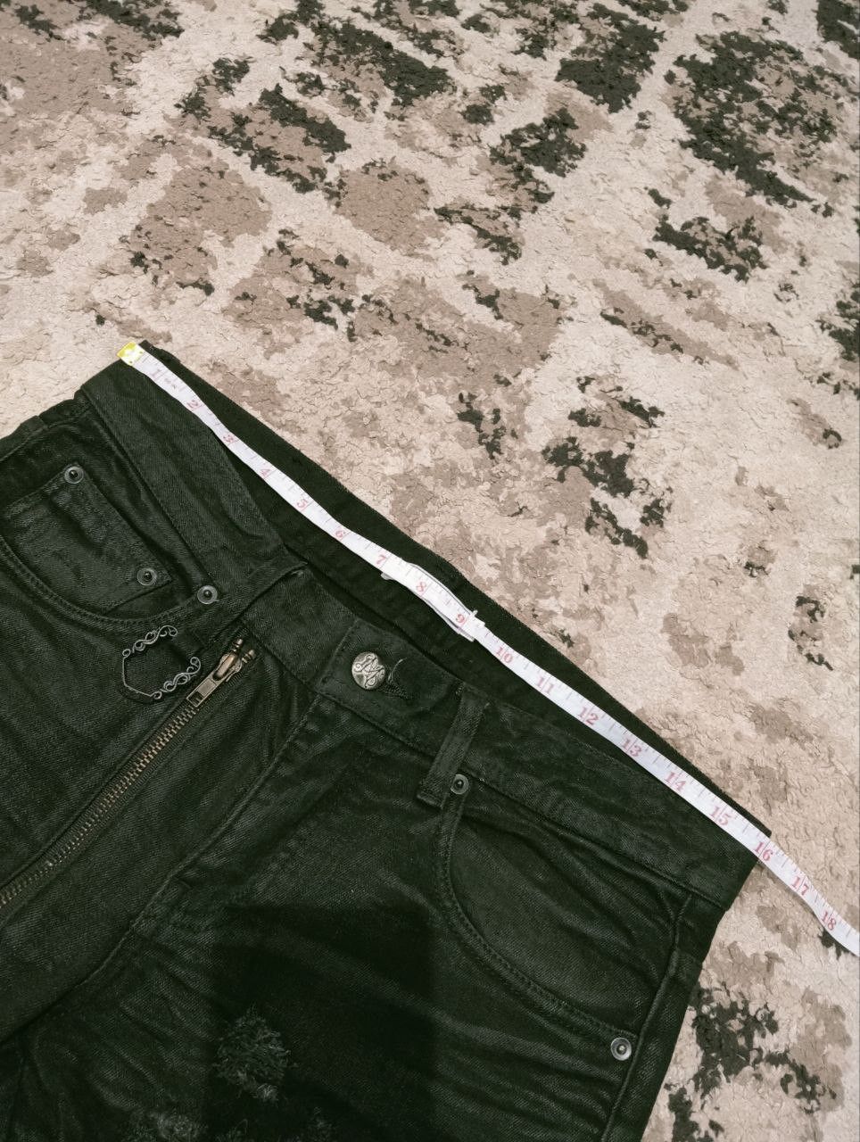 Japanese Brand JAPANESE MIDAS ZIPPER DISTRESSED LOOK STRETCH JEANS Size US 32 / EU 48 - 13 Thumbnail