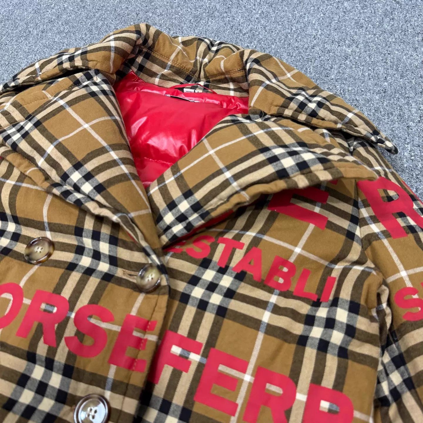 Burberry Burberry City Limited Logo Check Down Coat UK2 NWT Size XXS / US 00 / IT 34 - 3 Thumbnail