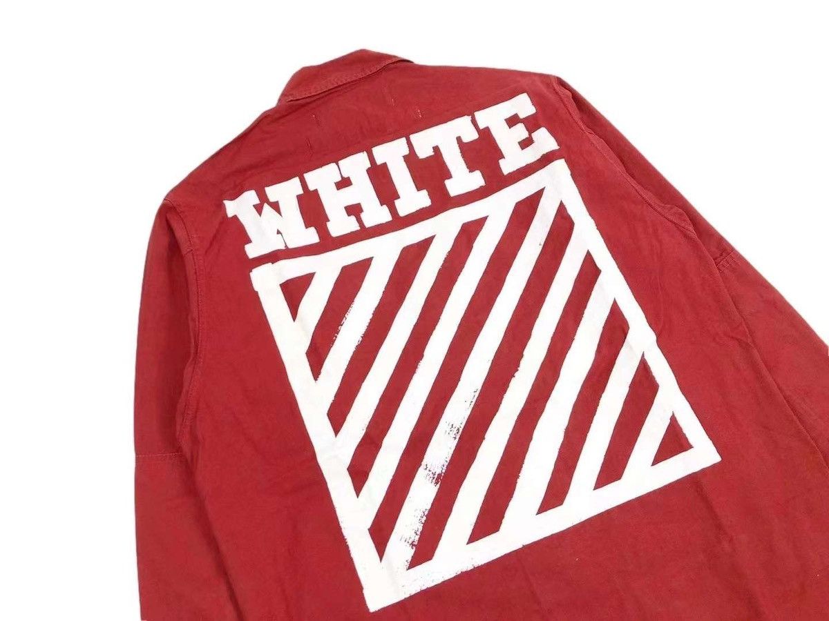 Off-White Off-White 16FW Painted Oversized Jacket Size US XXS / EU 40 - 4 Thumbnail