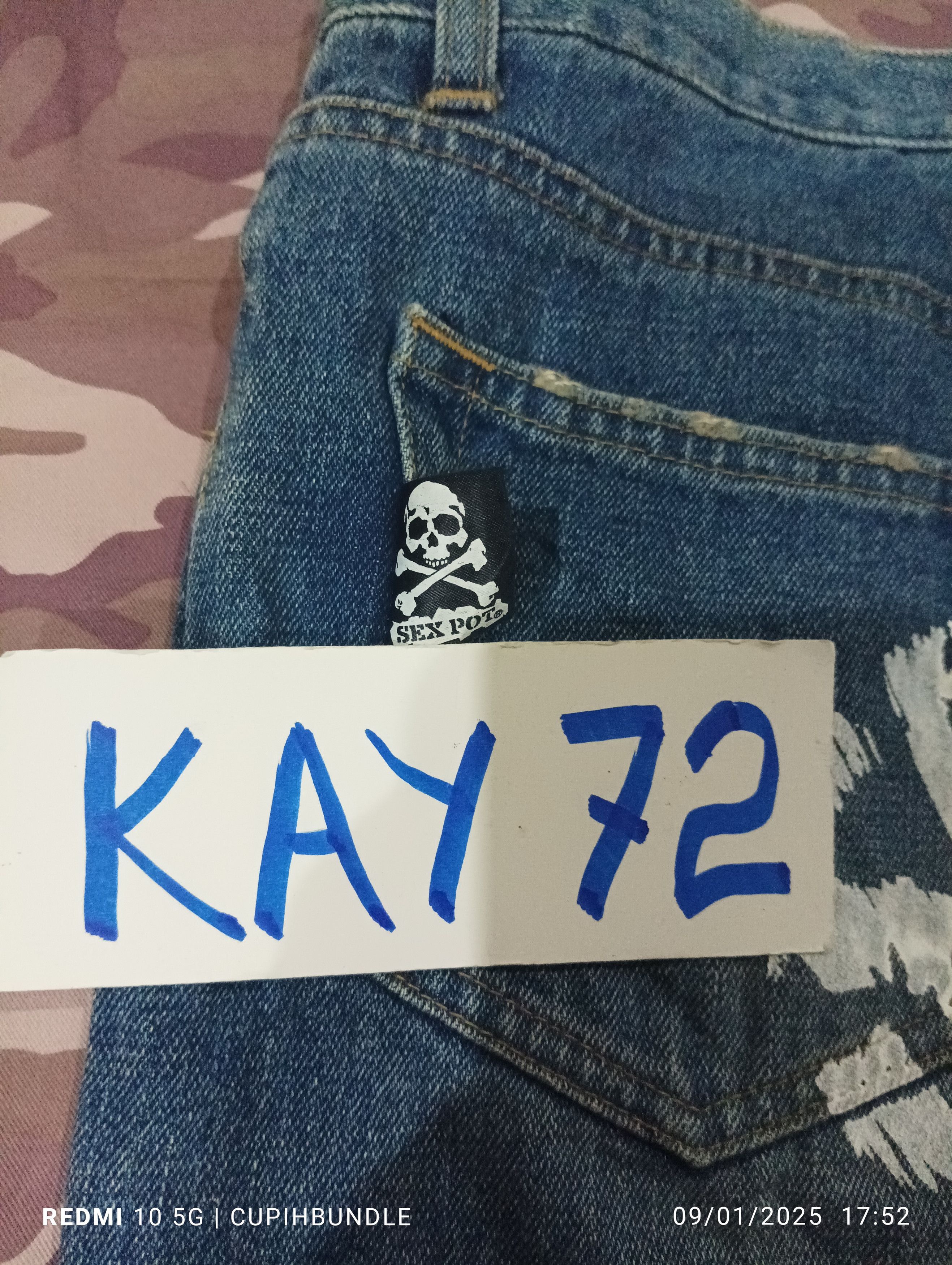 Japanese Brand SEX POT REVENGE DENIM JEANS Size US 32 / EU 48 - 11 Thumbnail