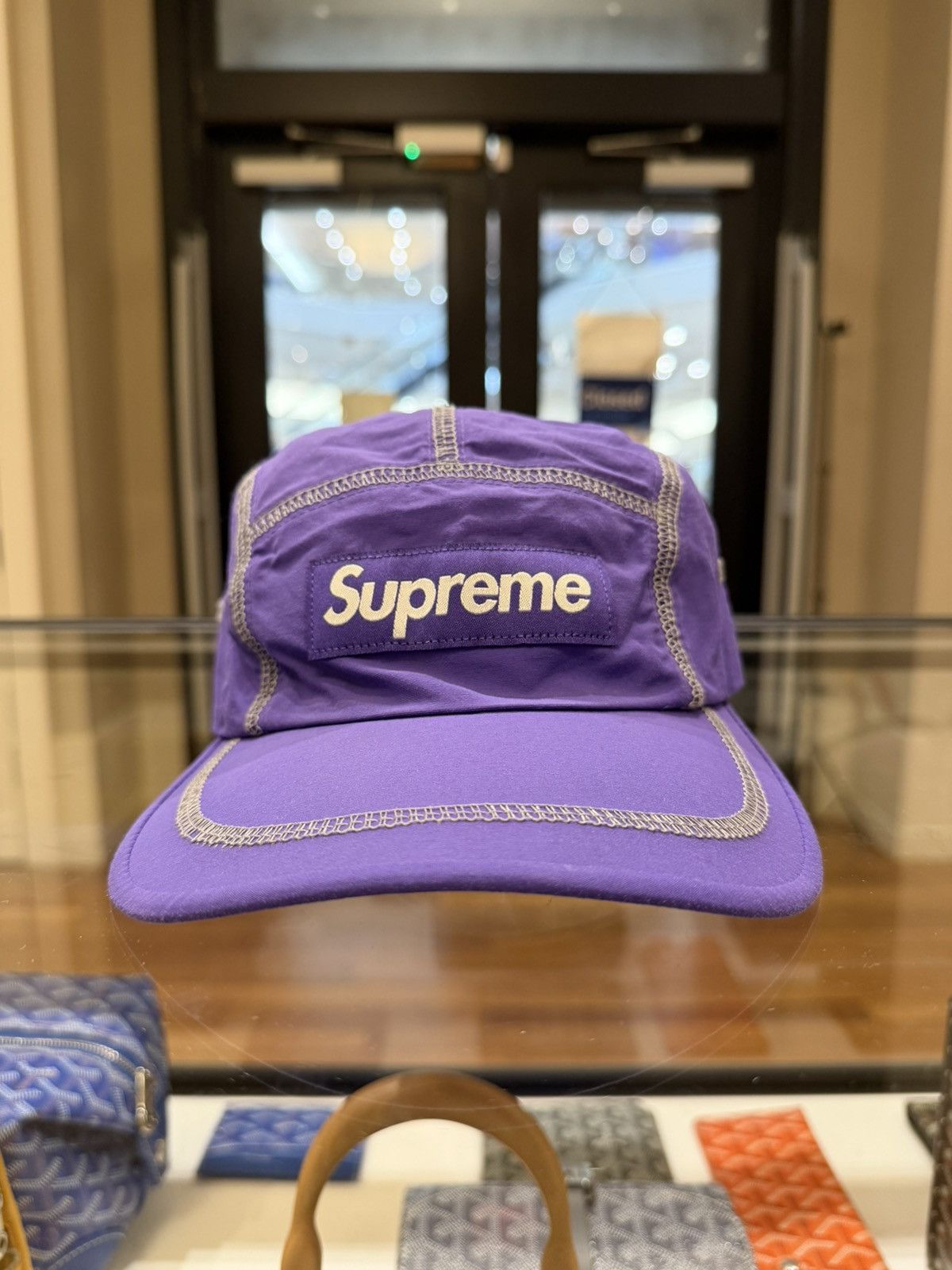 Supreme Supreme Reflective Stitching Camp Cap - Purple Size ONE SIZE - 1 Thumbnail