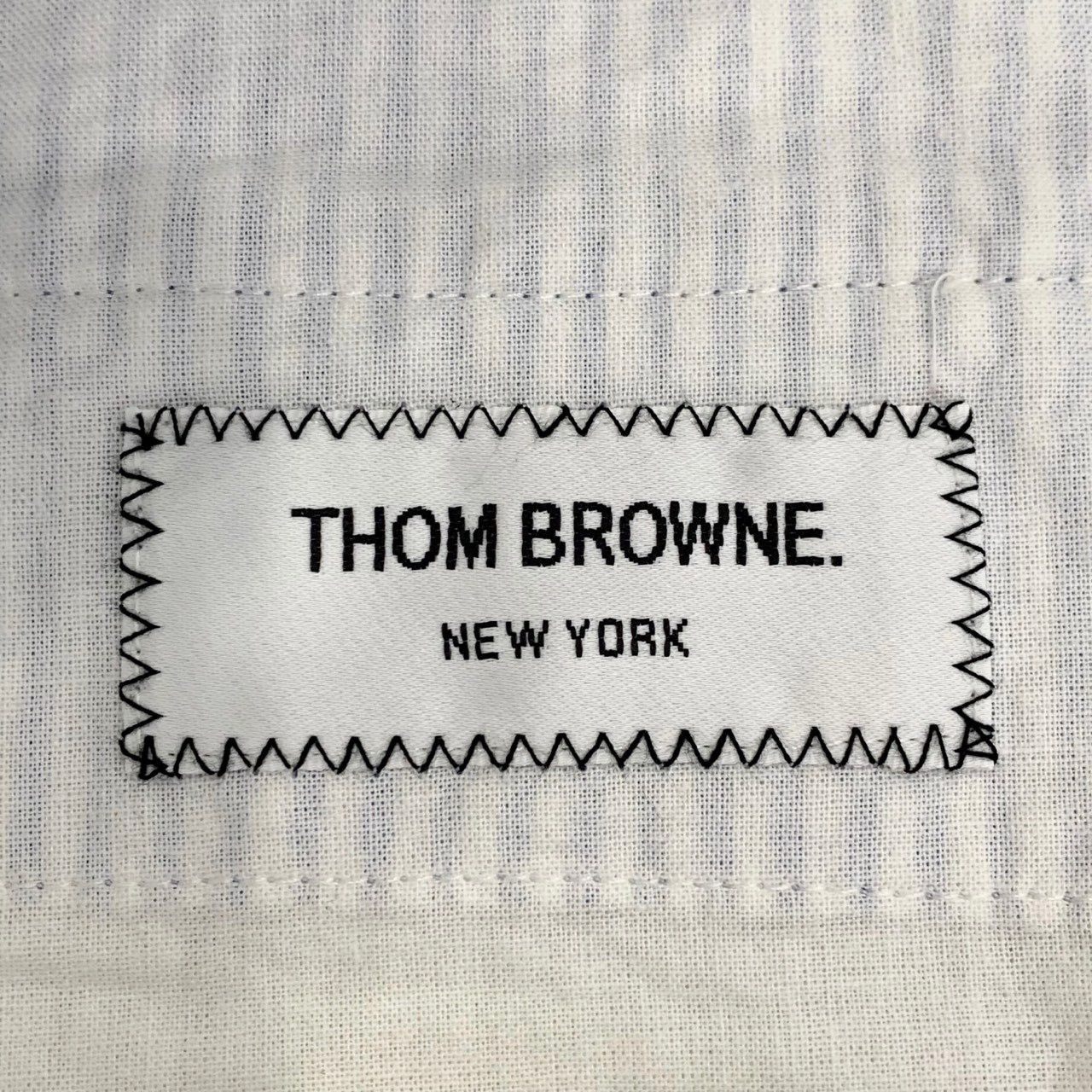 Thom Browne [Thom Browne] Navy/White Striped Contrast Casual Shorts 40/M Size 40" / US 18 - 3 Thumbnail