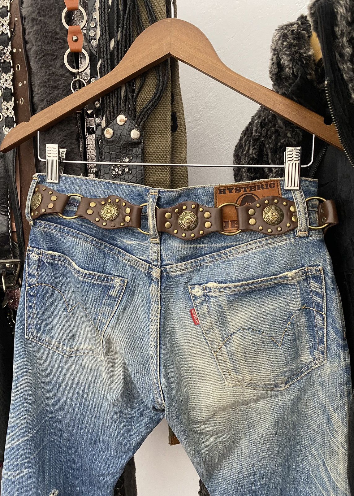 If Six Was Nine Studded metal belt Size ONE SIZE - 4 Thumbnail