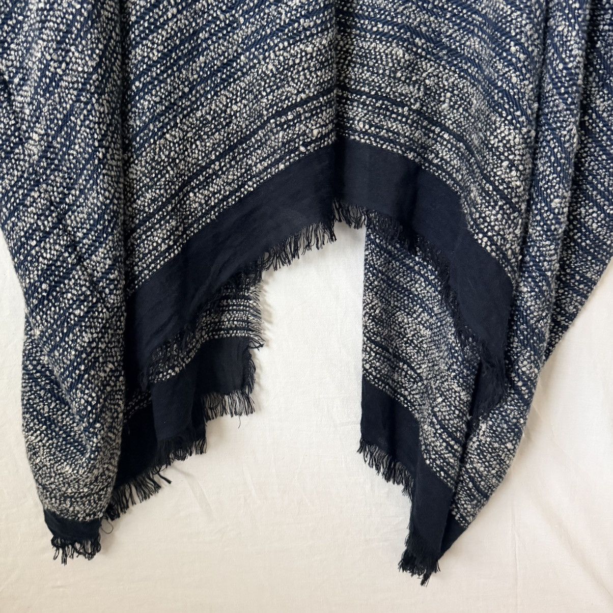 Free People Free People Hooded Poncho Fringe Hem Oversized Boho Cotton Size ONE SIZE - 7 Thumbnail