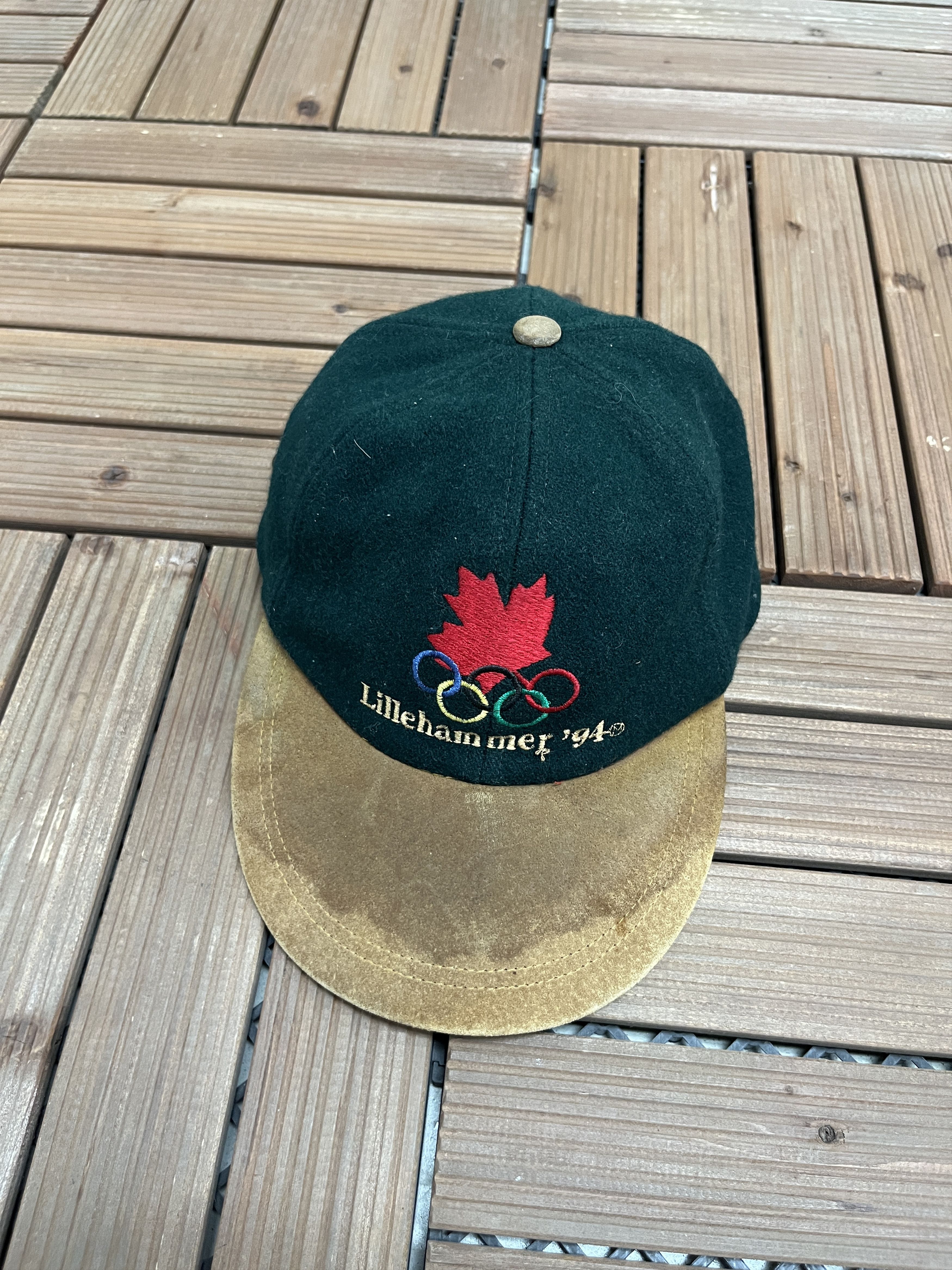 Vintage Team Canada Lillehammer '94 Olympics Vintage Green Hat Cap Size ONE SIZE - 1 Thumbnail