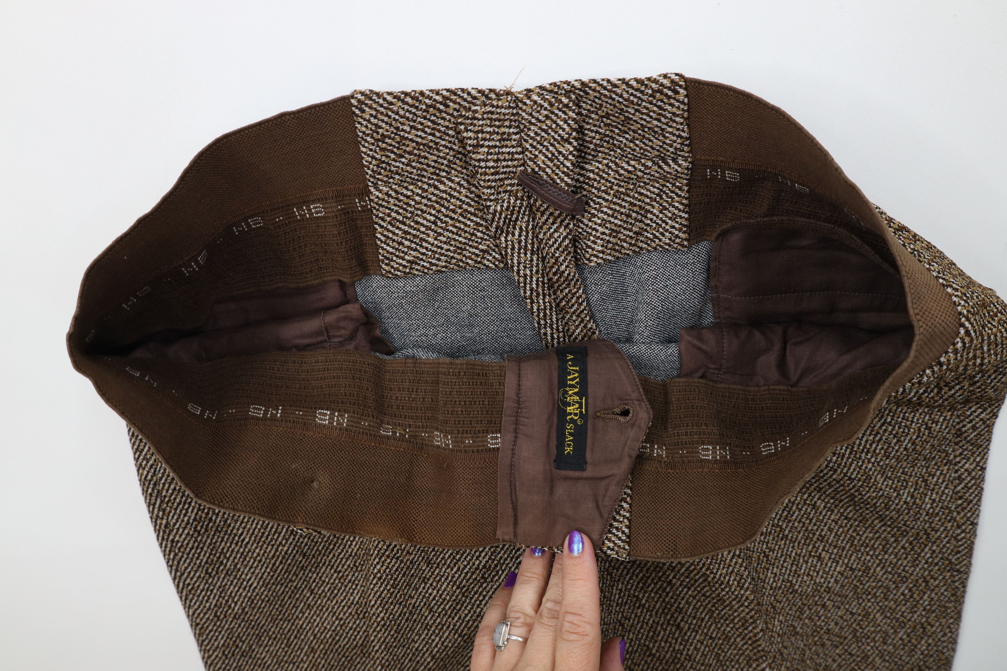 Vintage Vintage 60s Streetwear Knit Bell Bottoms Chino Pants Brown Size US 38 / EU 54 - 7 Thumbnail