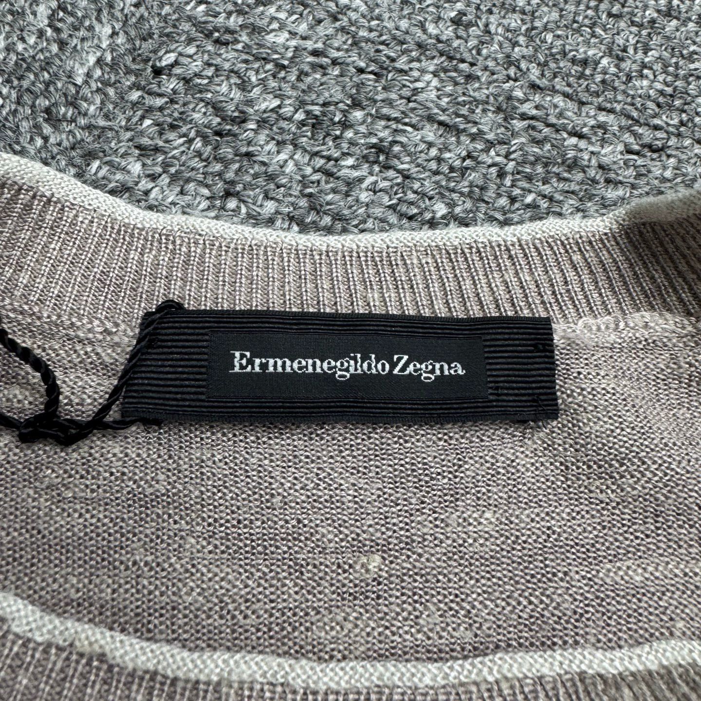 Ermenegildo Zegna Ermenegildo Zegna Silk Linen Blend Knit Sweater 54 Size US L / EU 52-54 / 3 - 2 Thumbnail