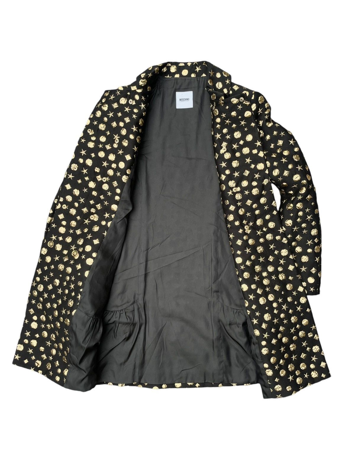 Moschino Moschino Cheap and Chic Gold Foiled Trench Coat Size M / US 6-8 / IT 42-44 - 3 Thumbnail
