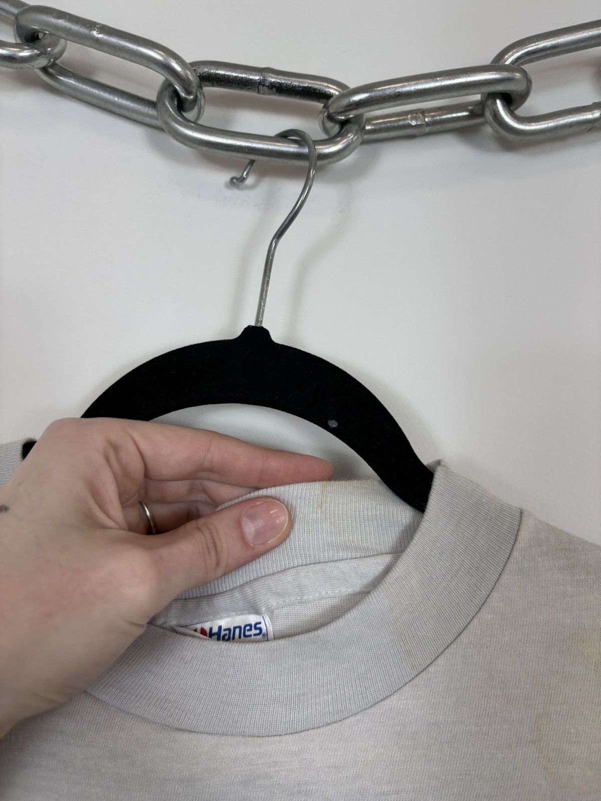 Hanes Vintage 1990s Hanes NFL Sertoma Classic Single Stitch Tee Size US L / EU 52-54 / 3 - 13 Thumbnail