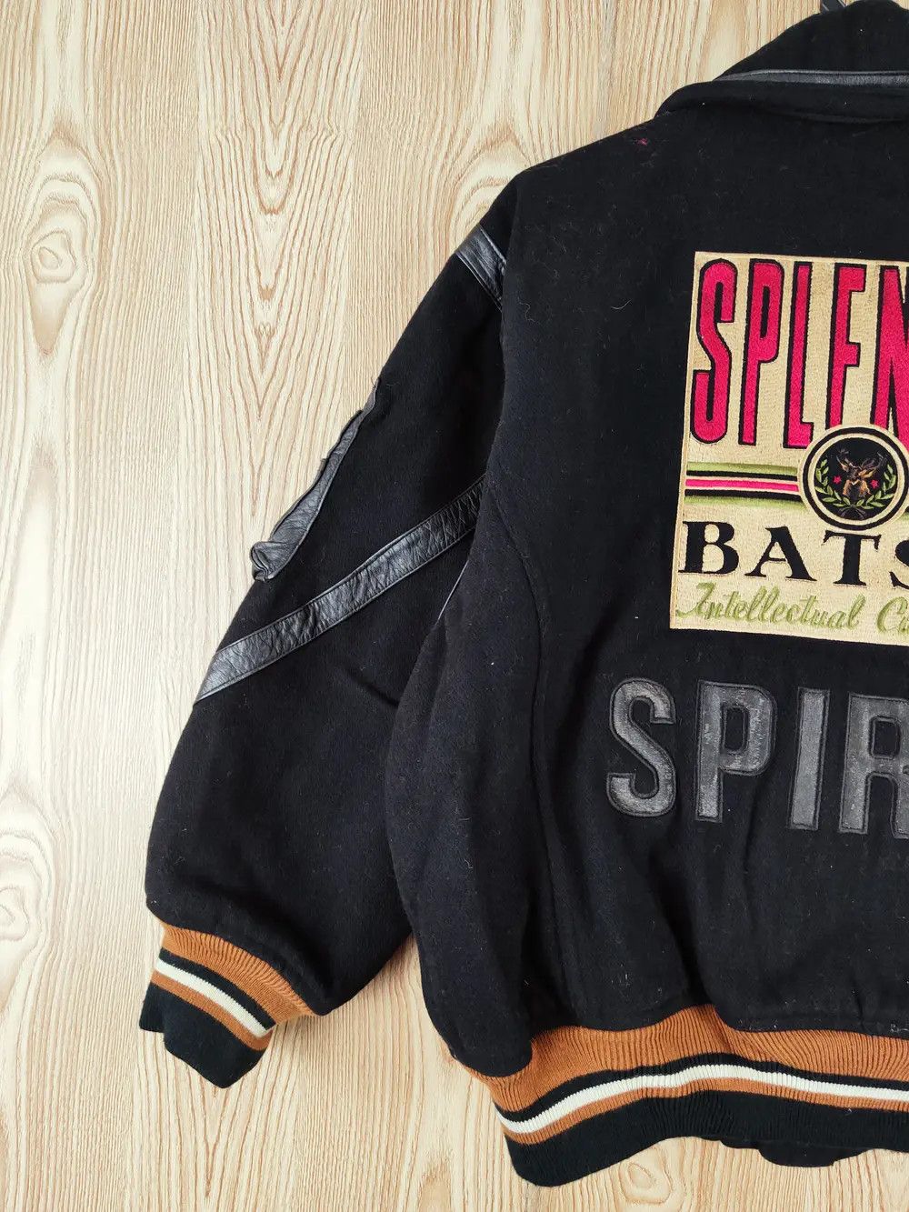 Japanese Brand DLL Splendid Batsu japan vintage Black varsity Jackets #W066 Size US M / EU 48-50 / 2 - 3 Thumbnail