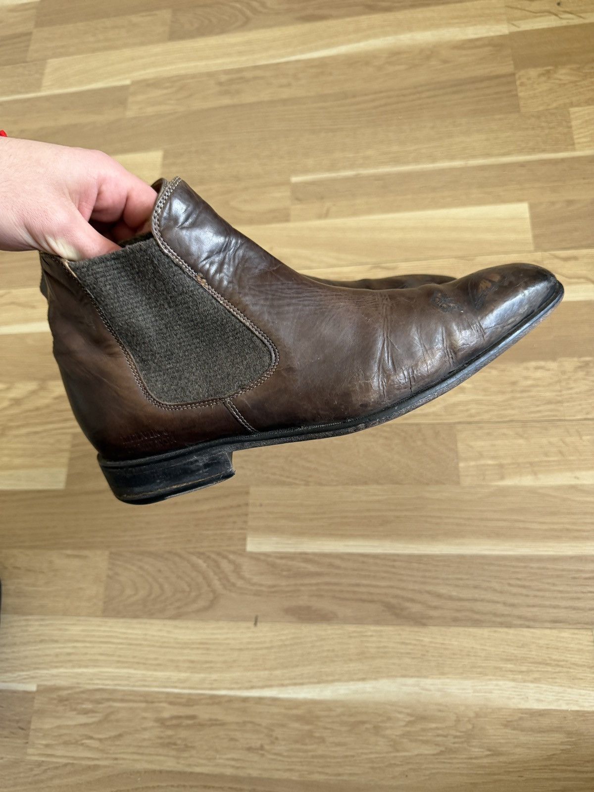 A.S.98 Vintage leather boots avant garde western stckholm 2000s Size US 8 / EU 41 - 4 Thumbnail