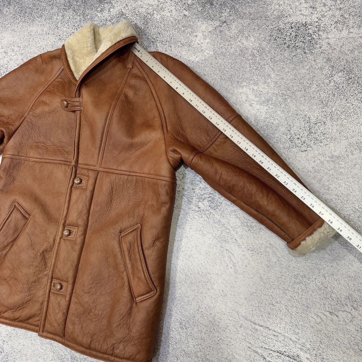 Francesco Smalto Vtg SMALTO Linea 77 Shearling Coat Italian Leather Sheepskin Size US S / EU 44-46 / 1 - 20 Thumbnail