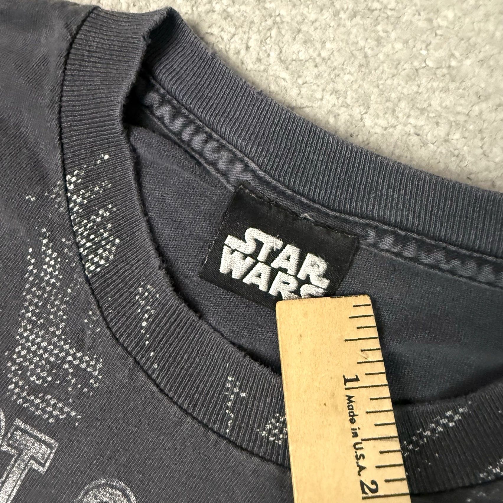 Star Wars VINTAGE Star Wars T Shirt Mens M Black Stormtrooper Graphic Print Crew Neck Short Sleeve Vintage Star Wars Shirt Size US M / EU 48-50 / 2 - 4 Thumbnail