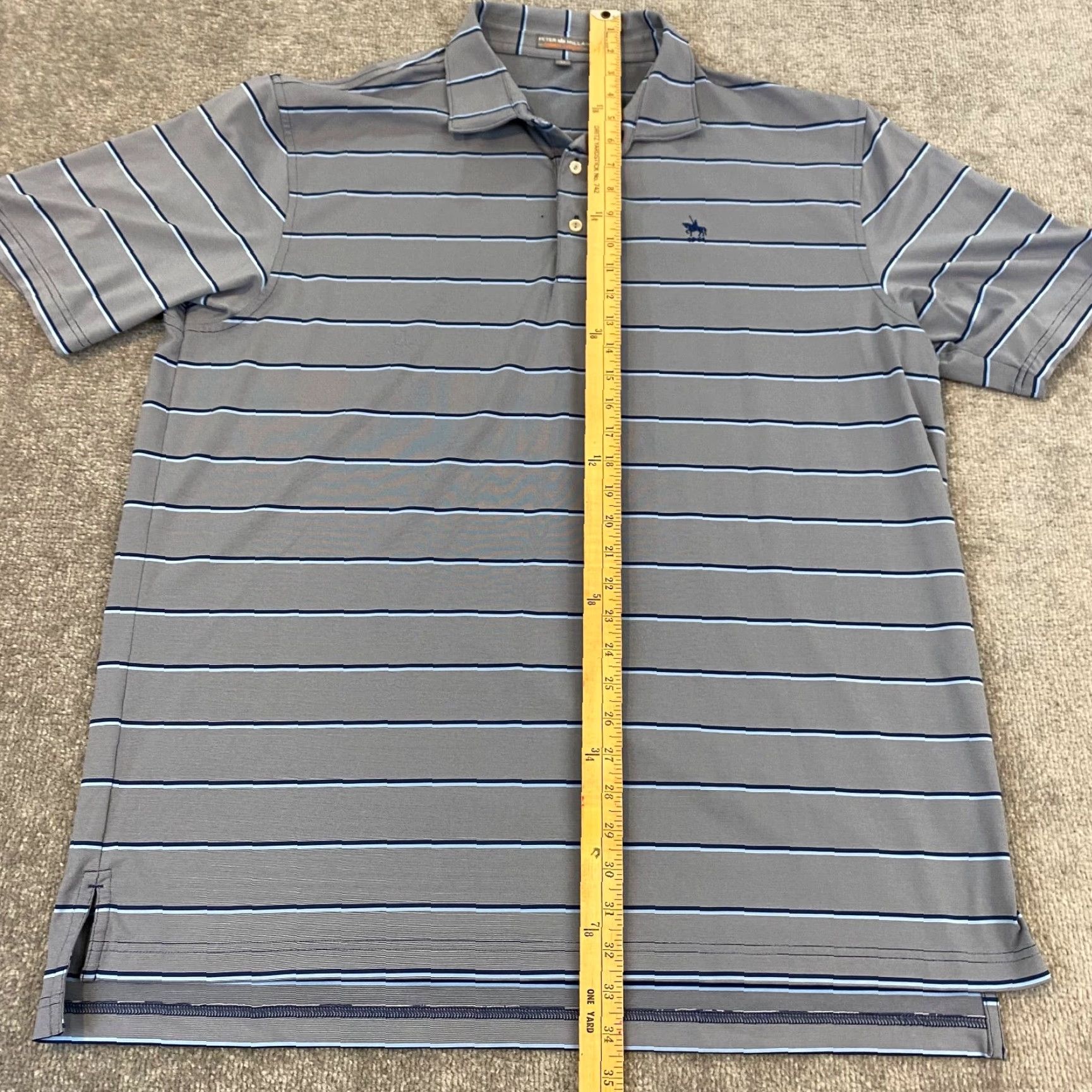 Peter Millar Peter Millar Summer Comfort Polo Men Medium Gray Golf Shirt S/S Shirt Mens Golf Shirt Shirt Size US M / EU 48-50 / 2 - 6 Thumbnail