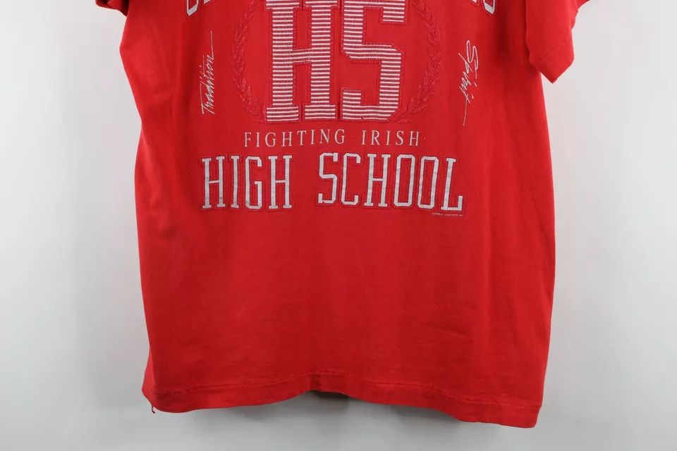 Vintage Vintage 90s Catholic High School Short Sleeve T-Shirt USA Size US XL / EU 56 / 4 - 3 Thumbnail