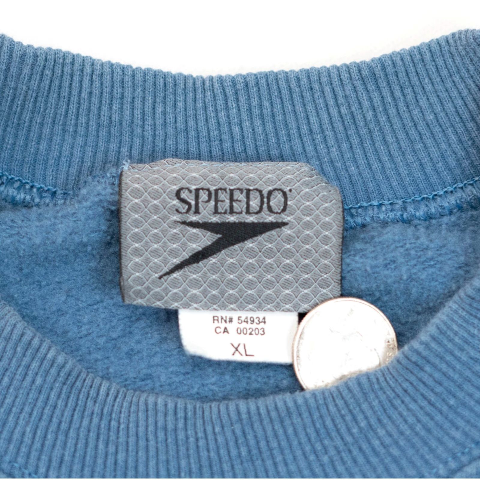 Speedo VINTAGE Speedo Crewneck Sweater Men XL Blue 90s Y2K USA Surfer Logo Plants Animals Ocean Graphic Print All Seasons Heavyweight Pullover Casual Travel Size US XL / EU 56 / 4 - 5 Thumbnail
