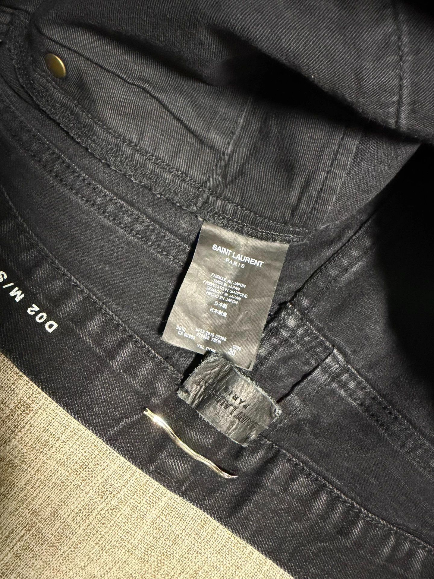 Saint Laurent Paris SLP 15AW Classic Black D02 Jeans 30 Size US 30 / EU 46 - 3 Thumbnail