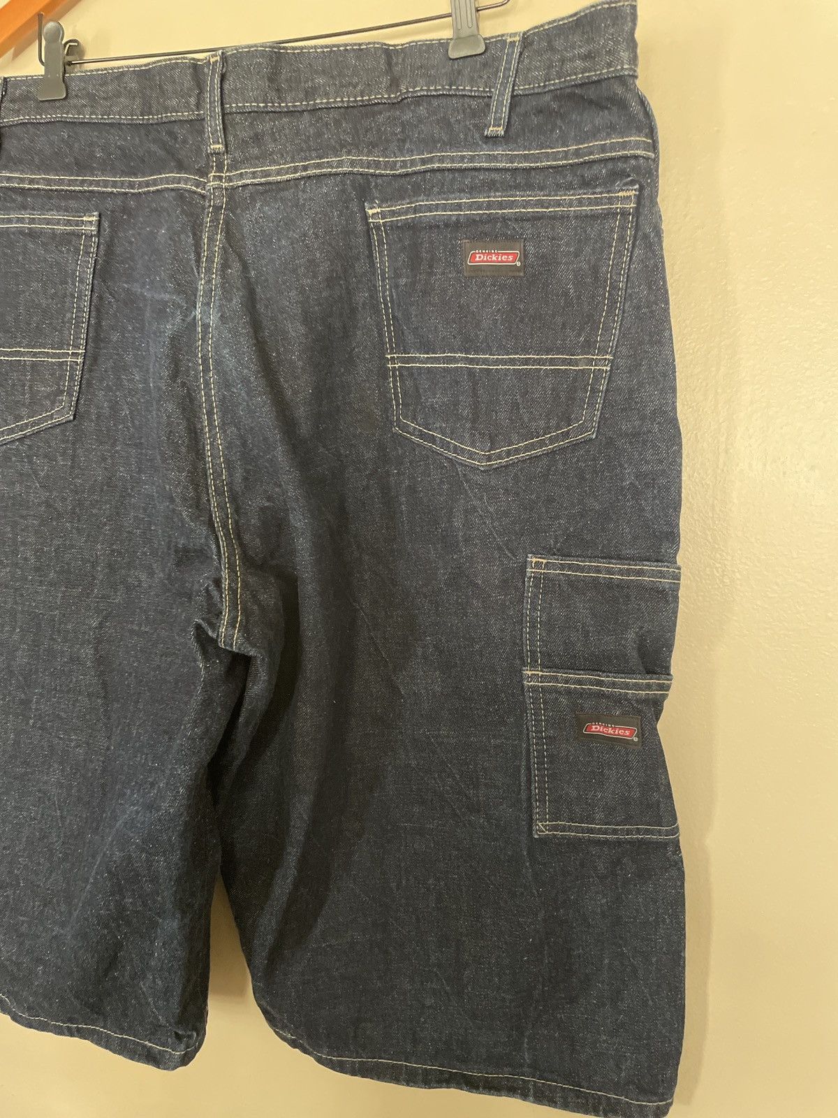 Dickies × Vintage Vintage Y2K Dickies Baggy Carpenter Denim Jorts Jean Shorts Size US 42 / EU 58 - 4 Thumbnail