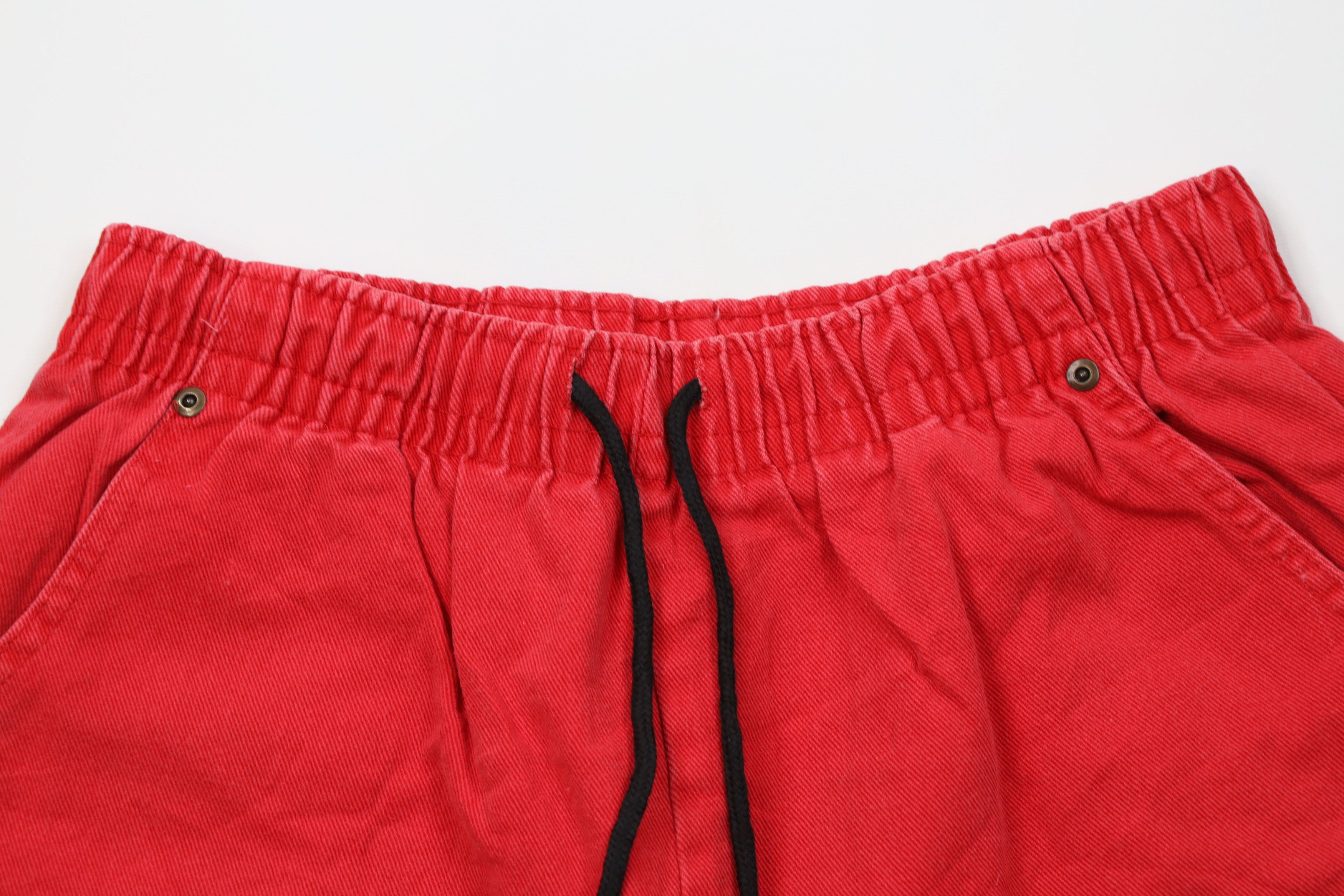 Vintage Vintage 90s Streetwear Blank Above Knee Denim Shorts Red USA Size US 32 / EU 48 - 2 Thumbnail
