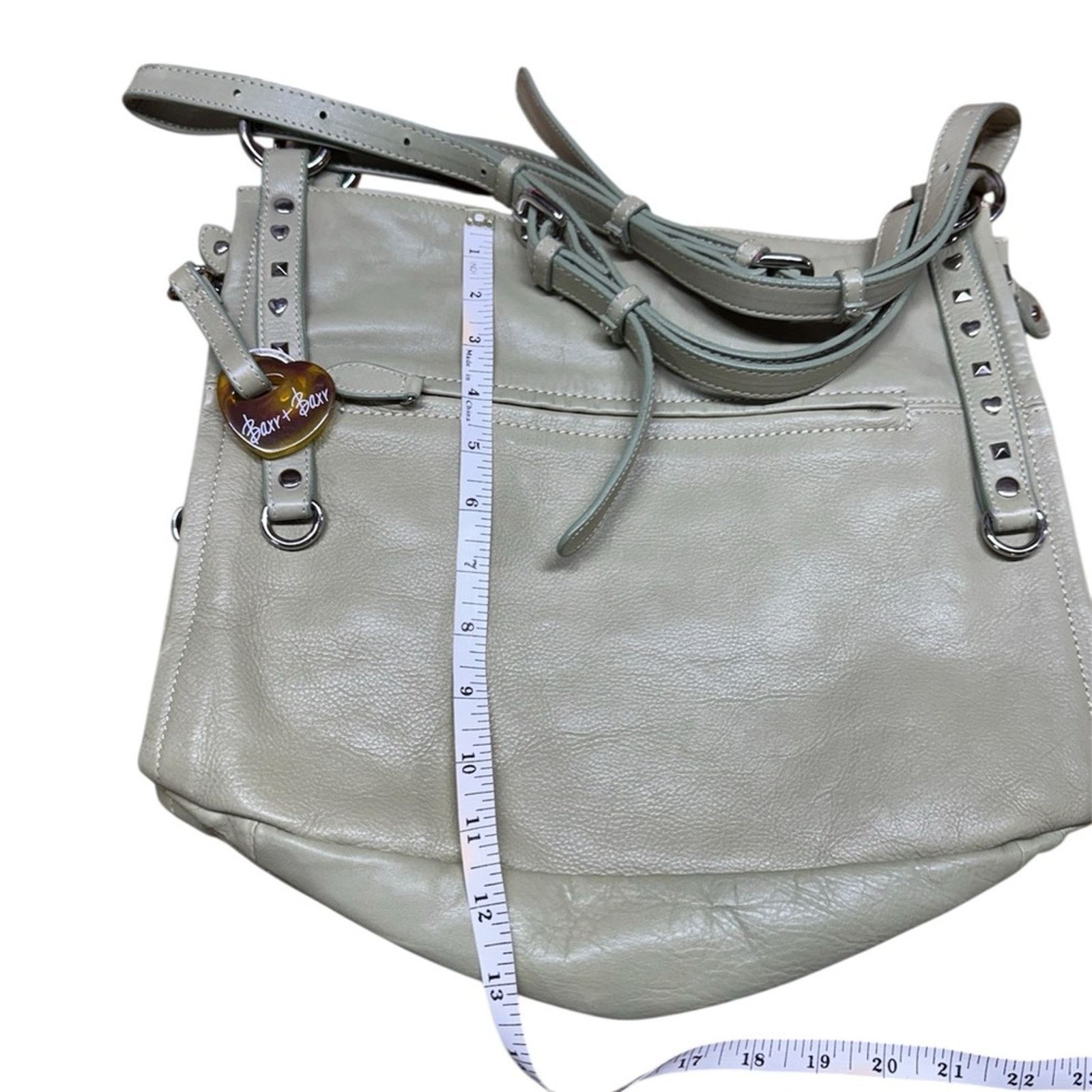 NBDN Nobrandedon Gorgeous Barr + Barr leather sage handbag Size ONE SIZE - 4 Thumbnail
