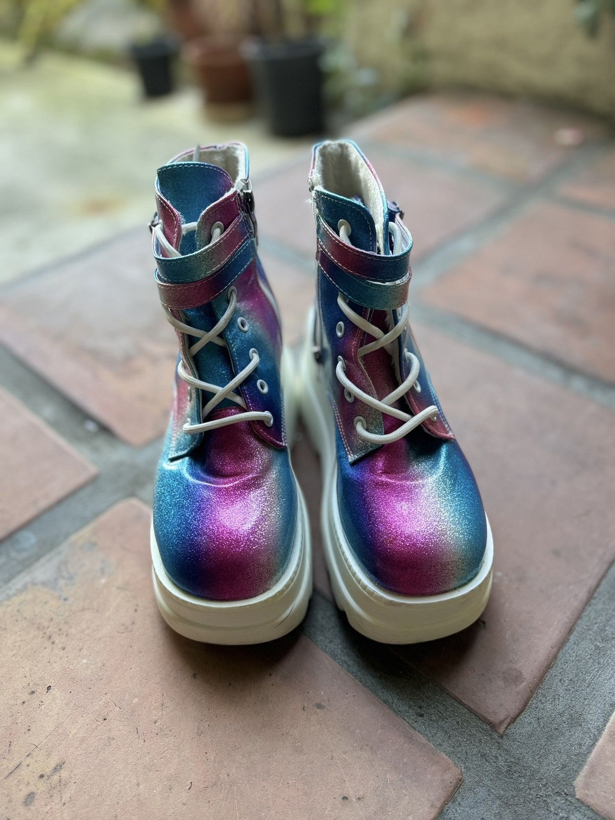 Other Rainbow Holographic Platform Shoes - 7/7.5 Size US 7.5 / IT 37.5 - 2 Thumbnail