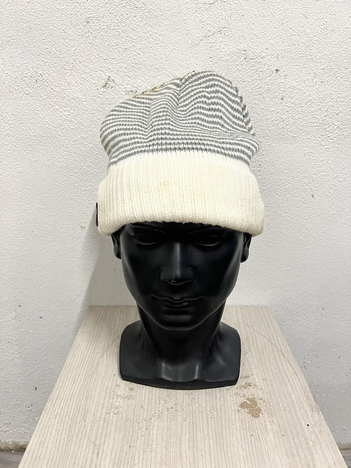 Comme Ca Ism Comme ca Ism Striped Design Beanie Hat Size ONE SIZE - 2 Thumbnail