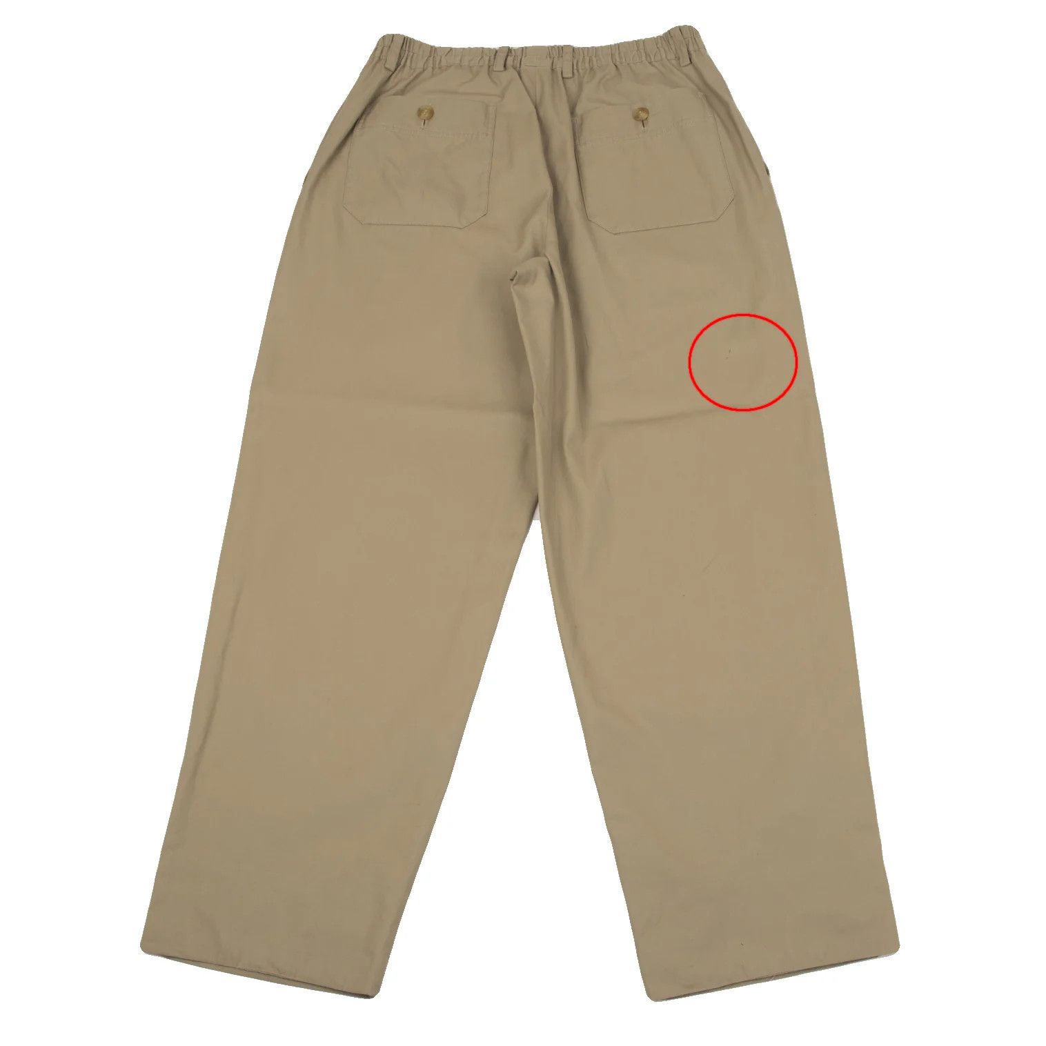 Issey Miyake Cotton Tuck Tapered Pants in Beige, Size L-XL Size US 38 / EU 54 - 13 Thumbnail