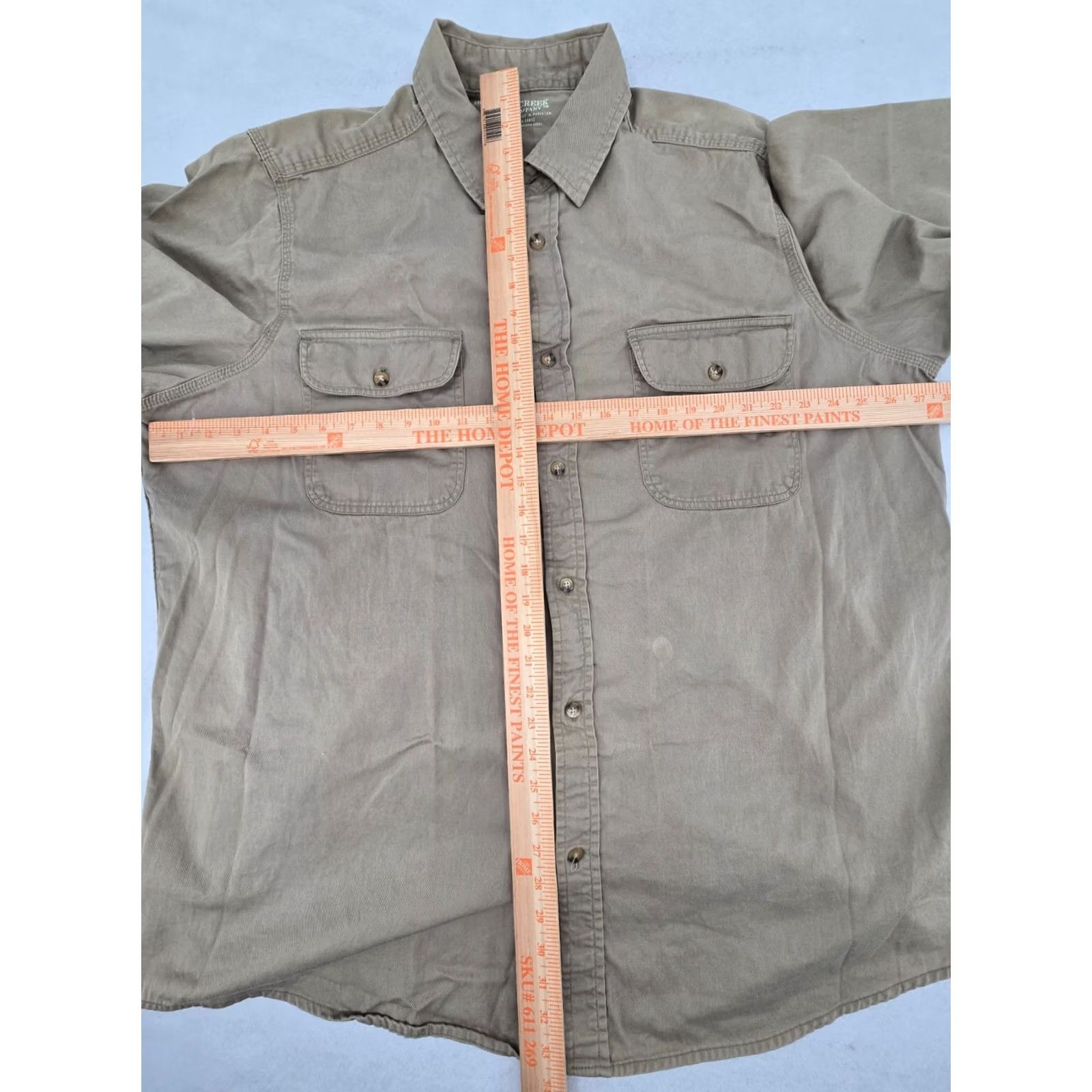 Vintage Boulder Creek Shirt 2XLT Beige Cotton Polyester Canvas Button-Up Button Up Mens | 2XLT Tall | Beige | Casual Workwear Outdoors Outdoors? Size US XXL / EU 58 / 5 - 5 Thumbnail